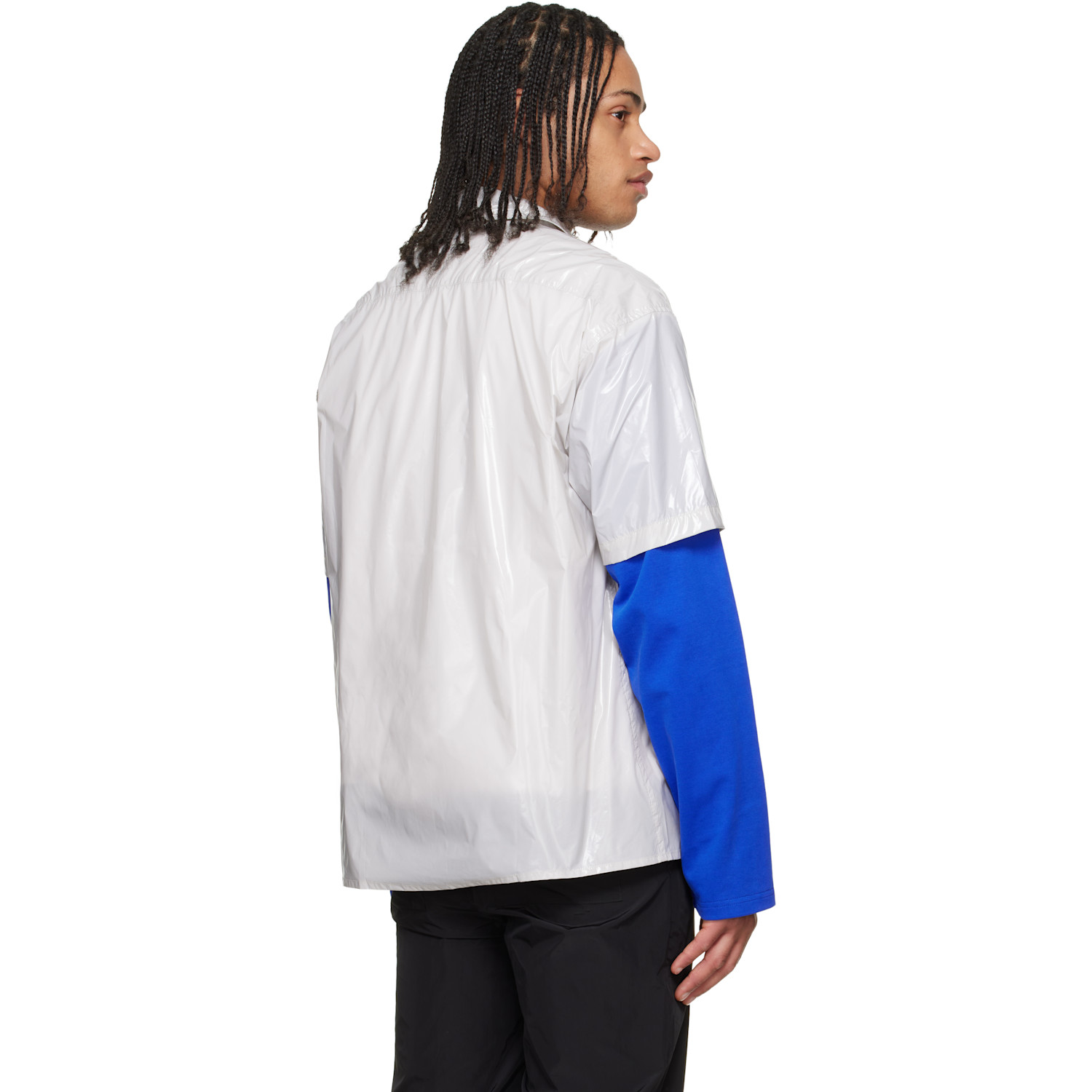  Lii Gray Gloss Short-sleeve Shirt 