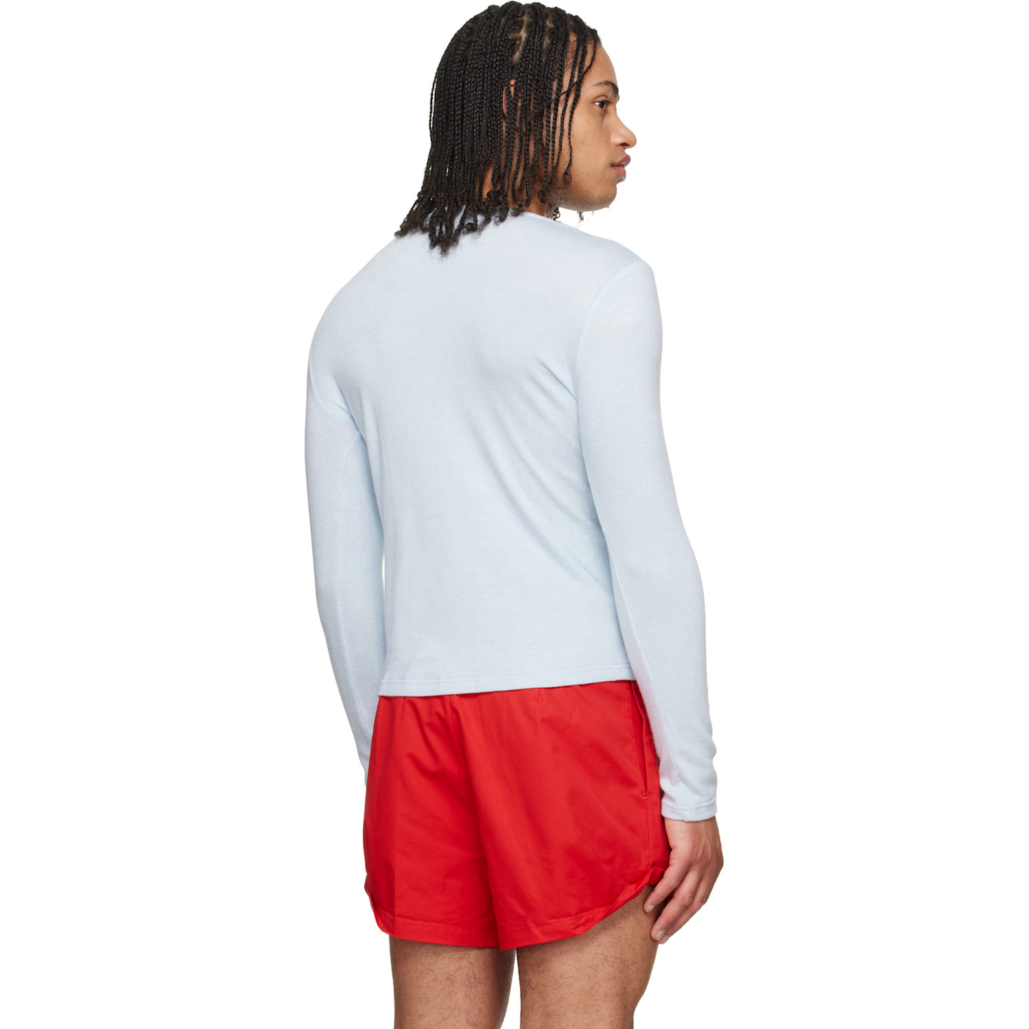  Lii Blue Fitted Sweater 