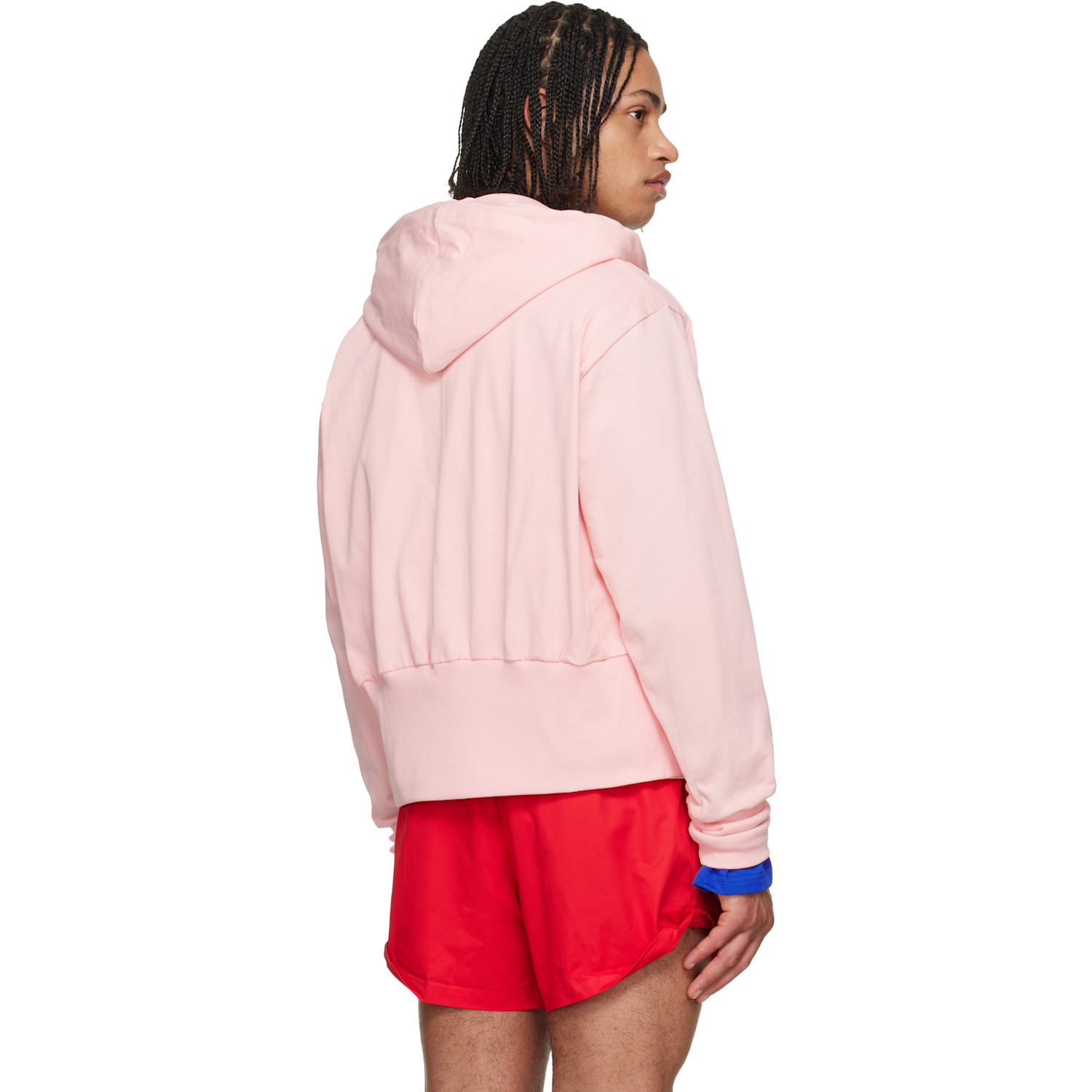  Lii Pink Wide Band Zip-up Hoodie 