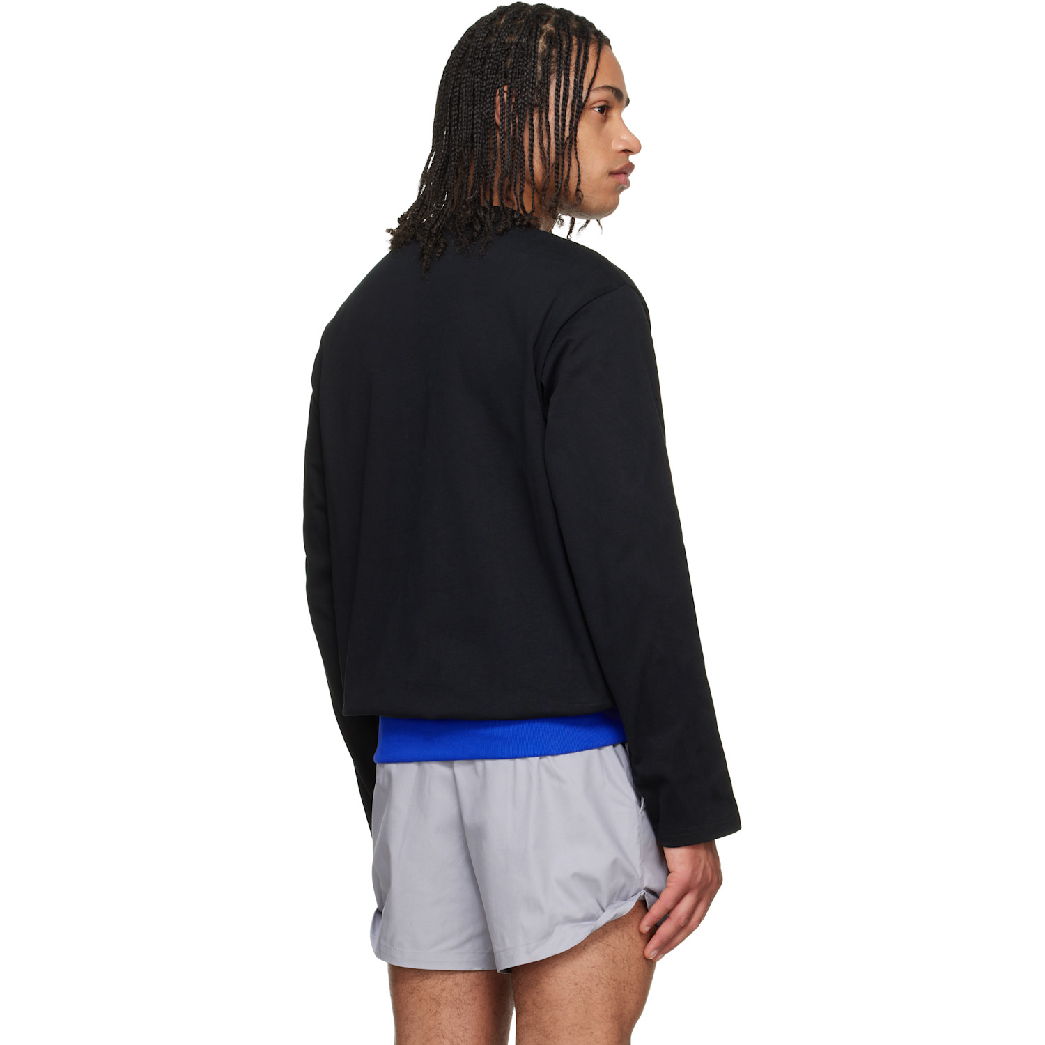  Lii Black Contrast Waistband T-shirt 