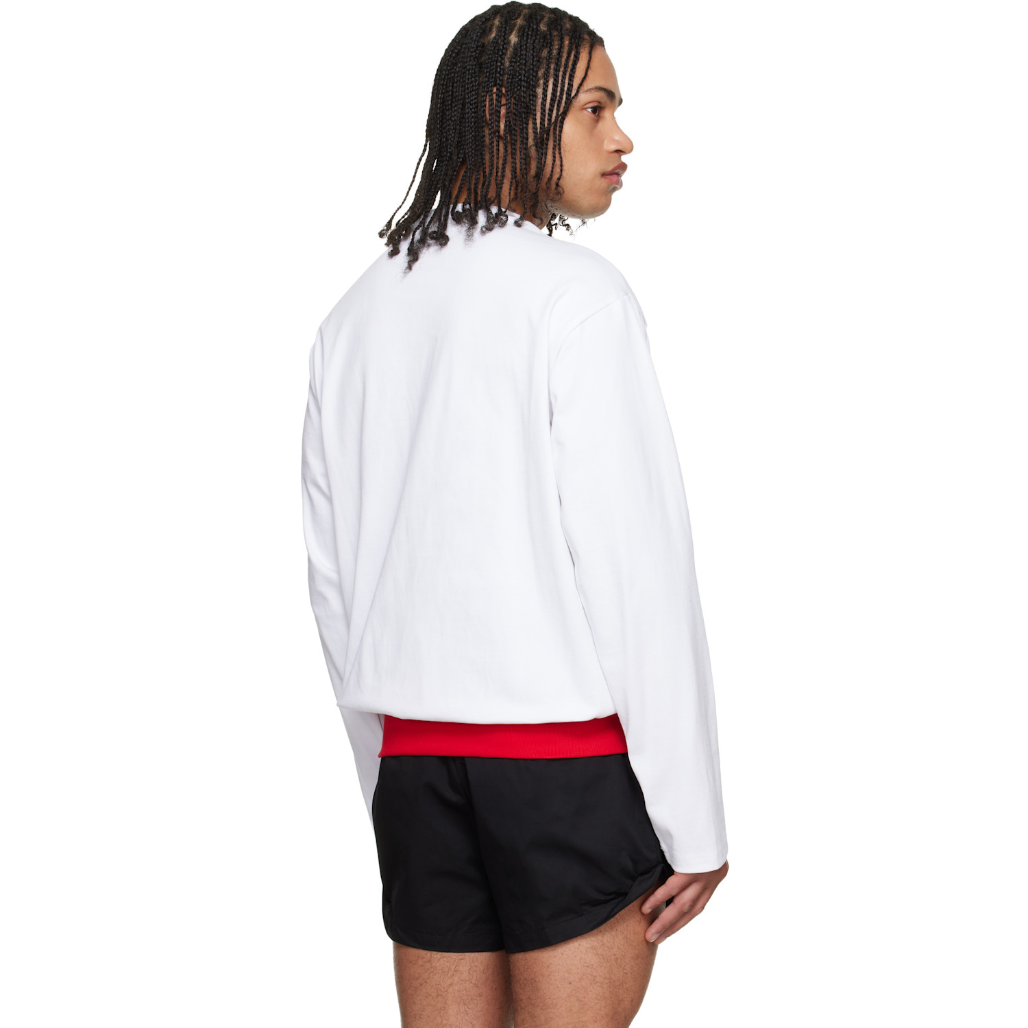  Lii White Contrast Waistband T-shirt 