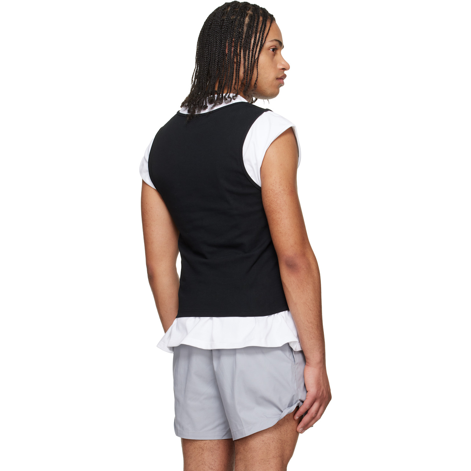  Lii Black & White Tank-layer T-shirt 