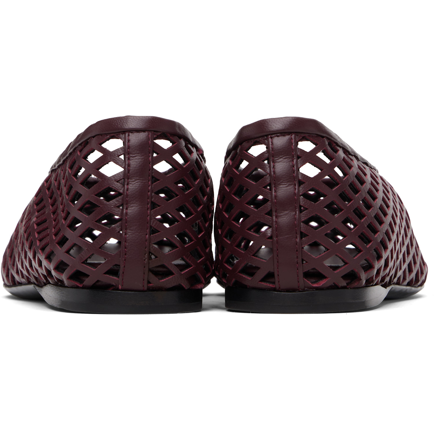  Proenza Schouler Brown Tee Perforated Ballerina Flats 