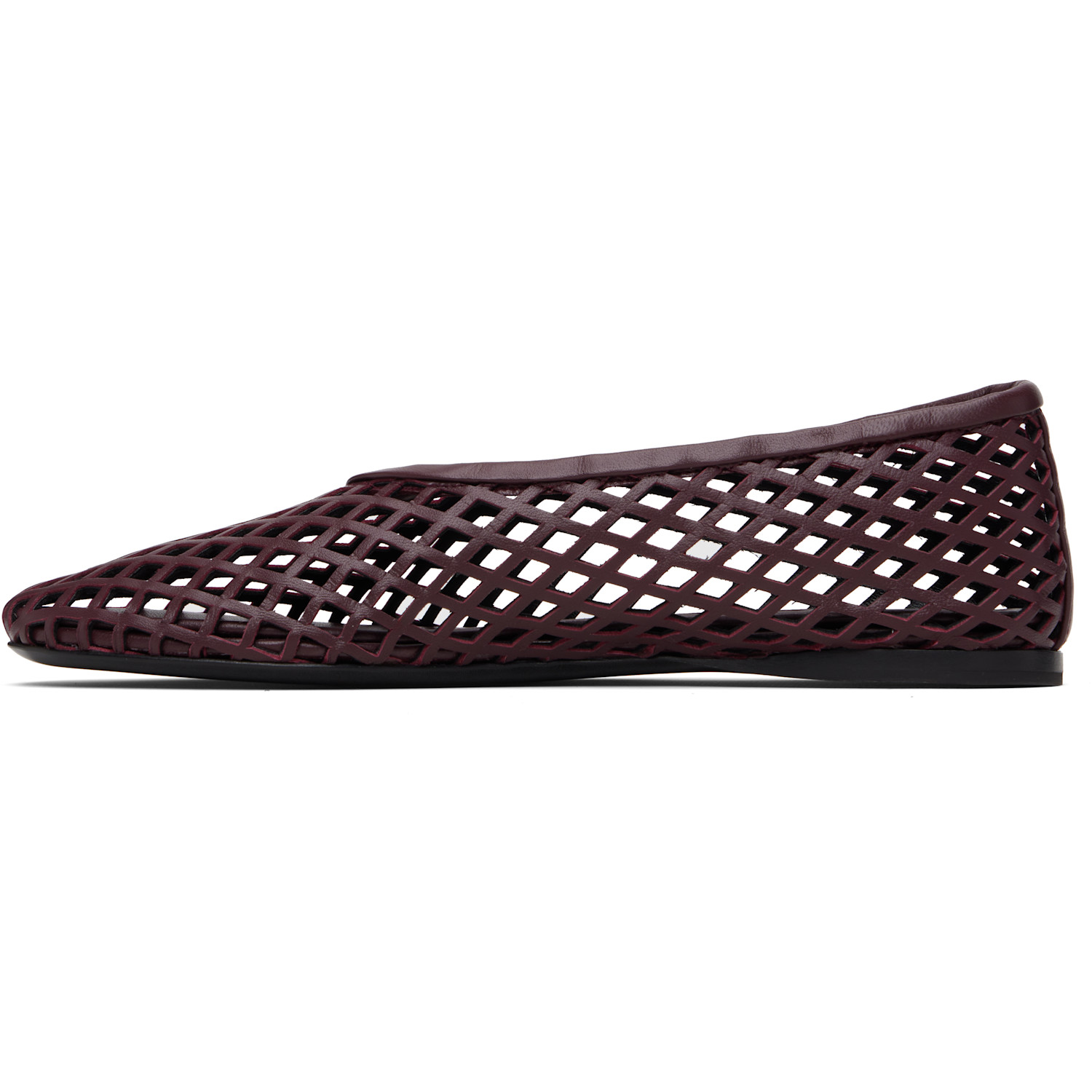  Proenza Schouler Brown Tee Perforated Ballerina Flats 