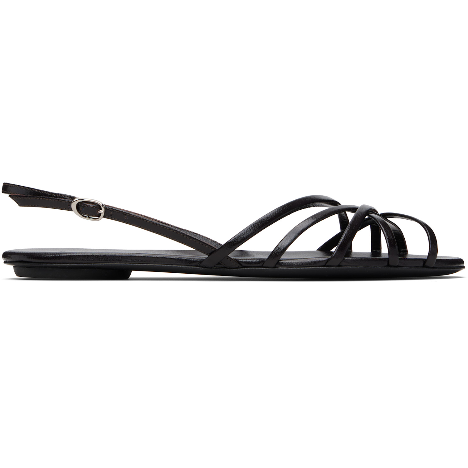 Proenza Schouler Black Uma Slingback Sandals