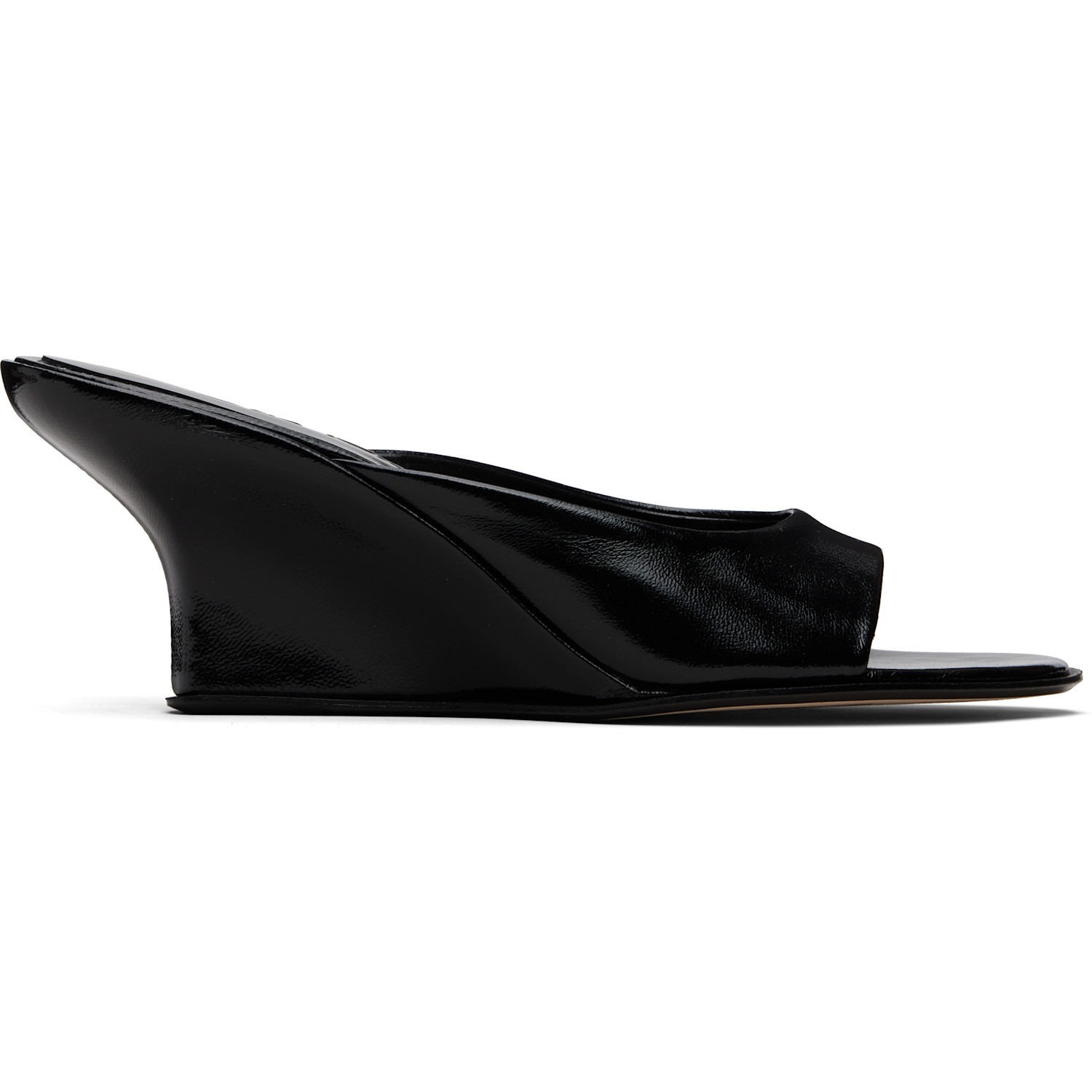BY FAR Black Caroo Heeled Sandals