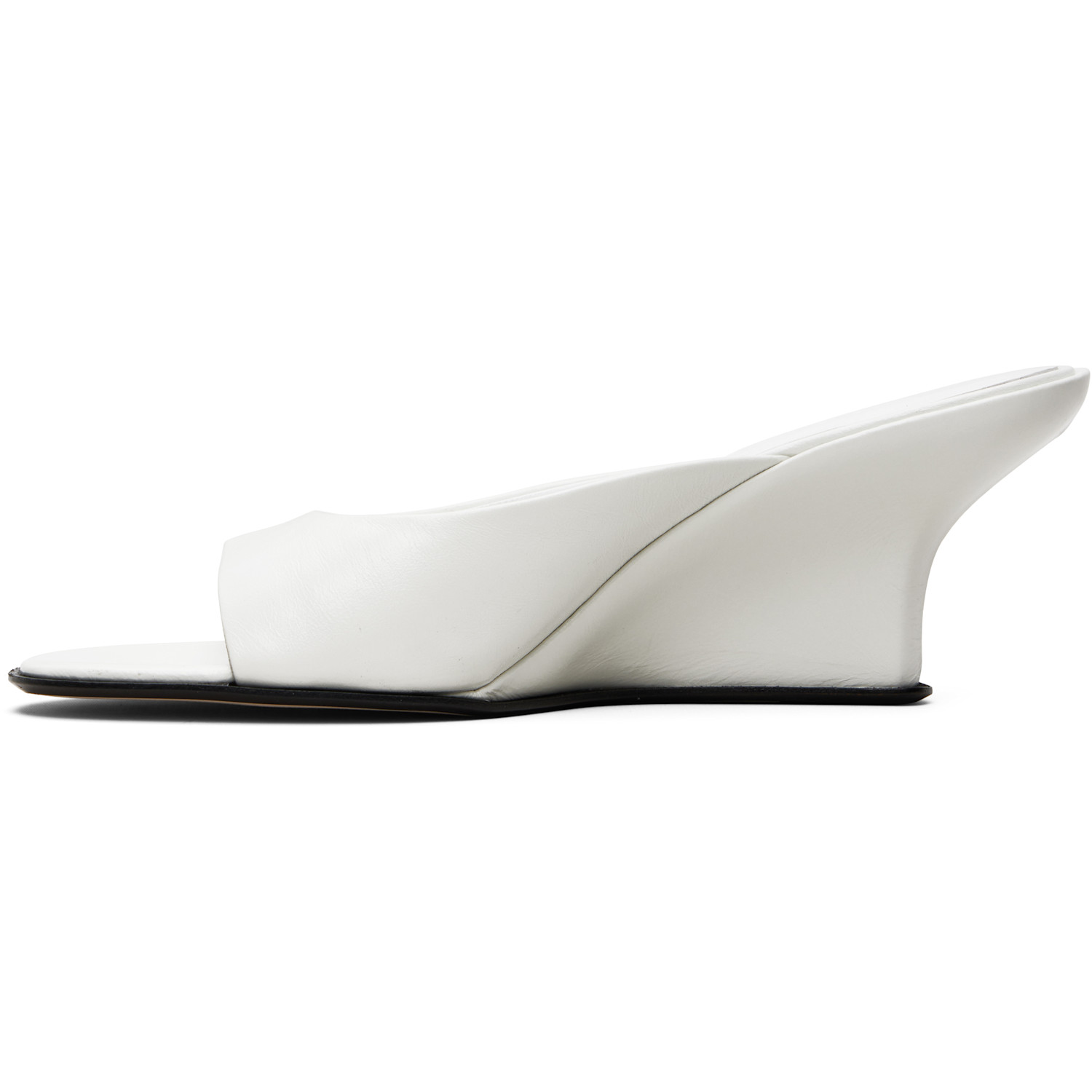  By Far White Caroo Heeled Sandals 