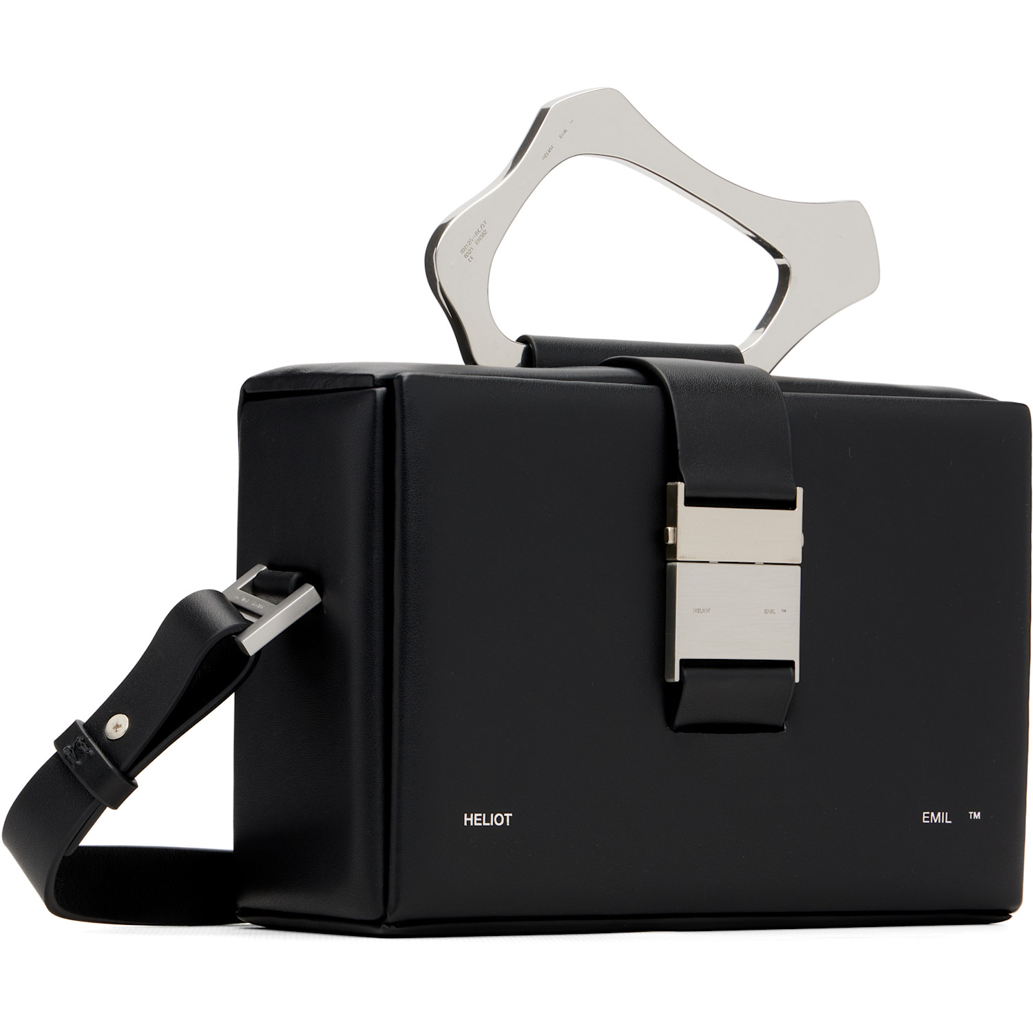  Heliot Emil Black Solely Box Shoulder Bag 