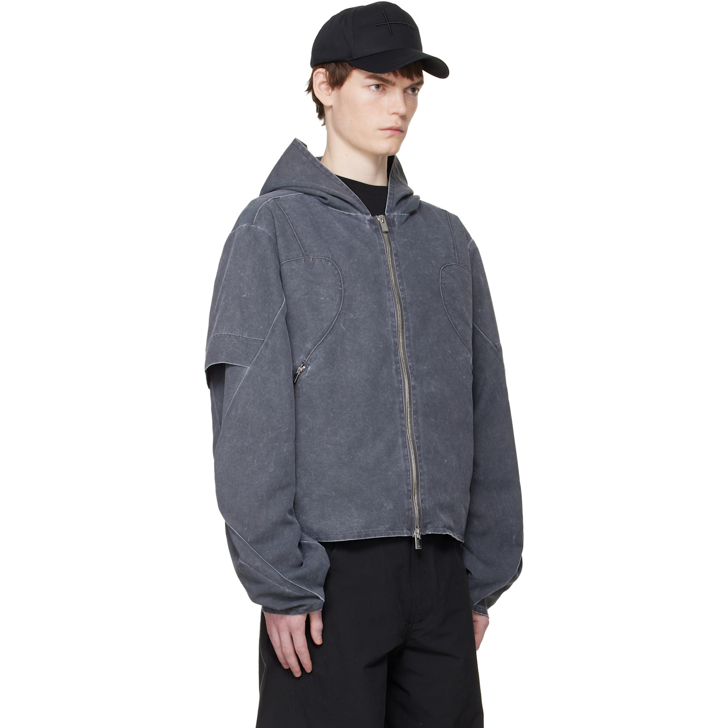  Heliot Emil Gray Crinis Jacket 