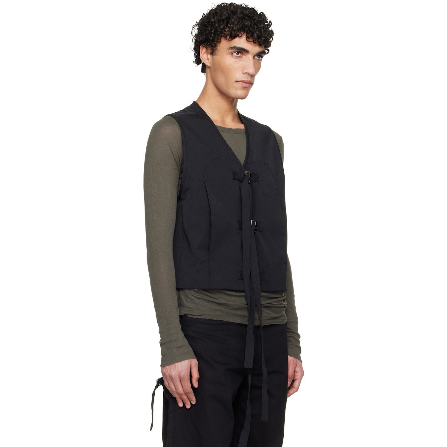  Heliot Emil Black Girth Vest 
