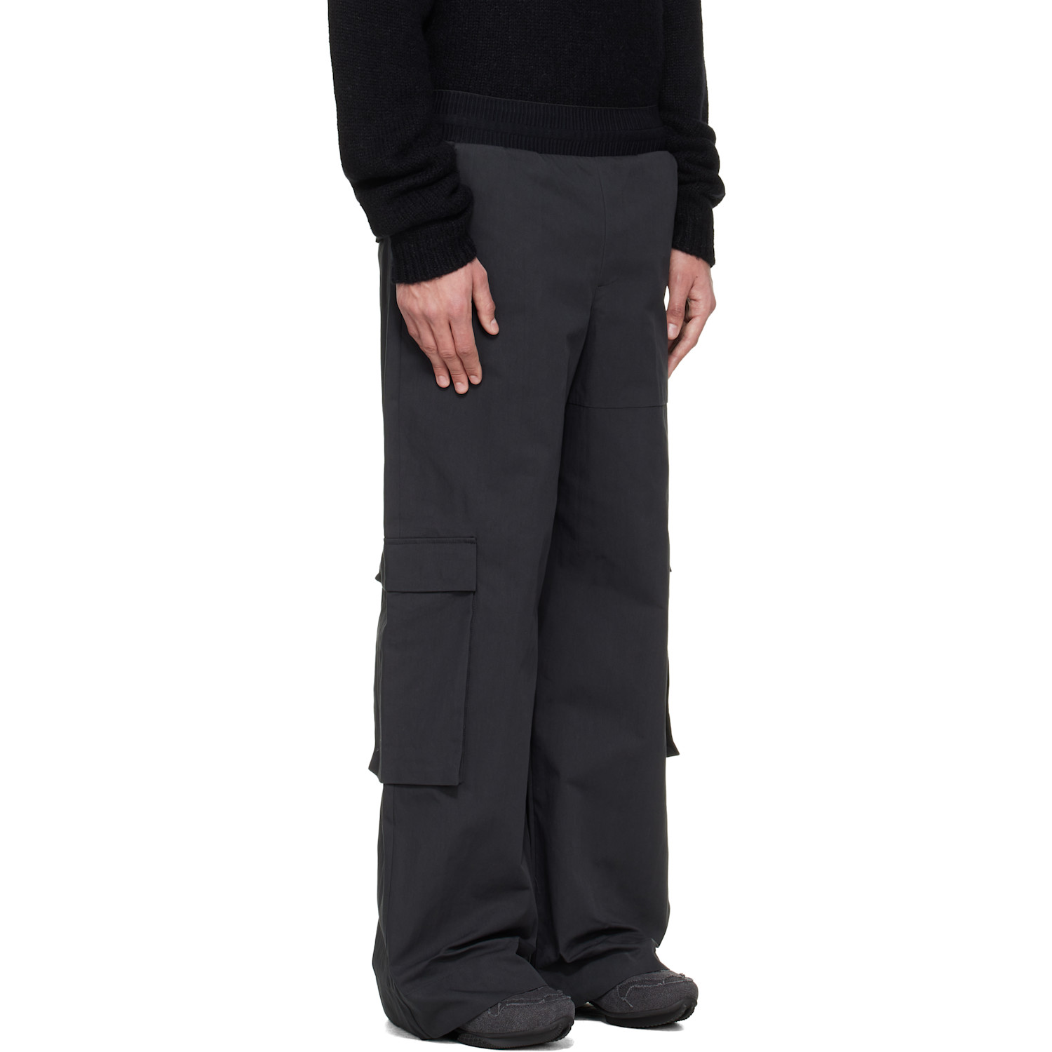  Heliot Emil Black Pulsar Cargo Pants 