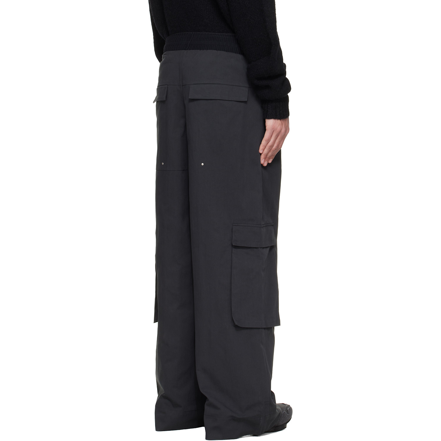  Heliot Emil Black Pulsar Cargo Pants 