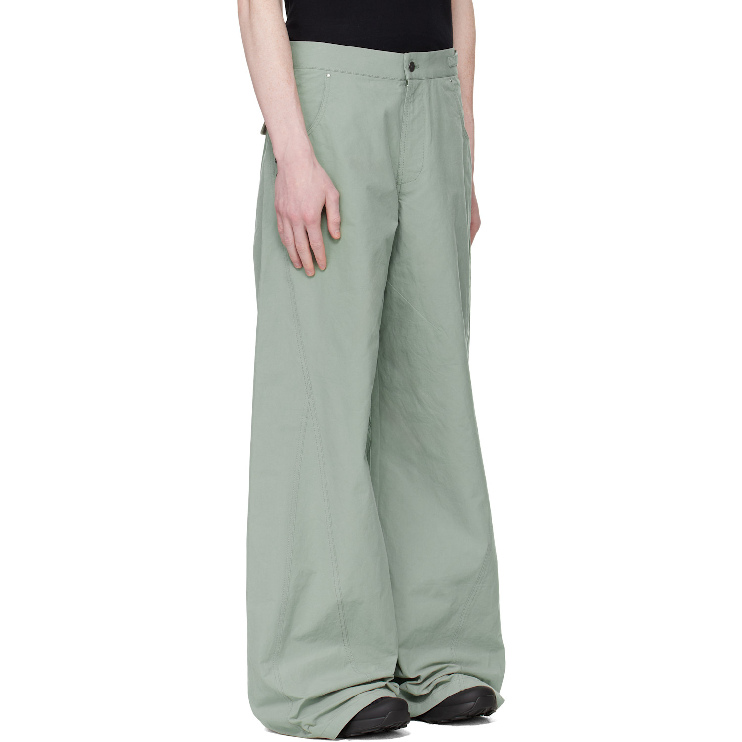  Heliot Emil Green Sella Trousers 