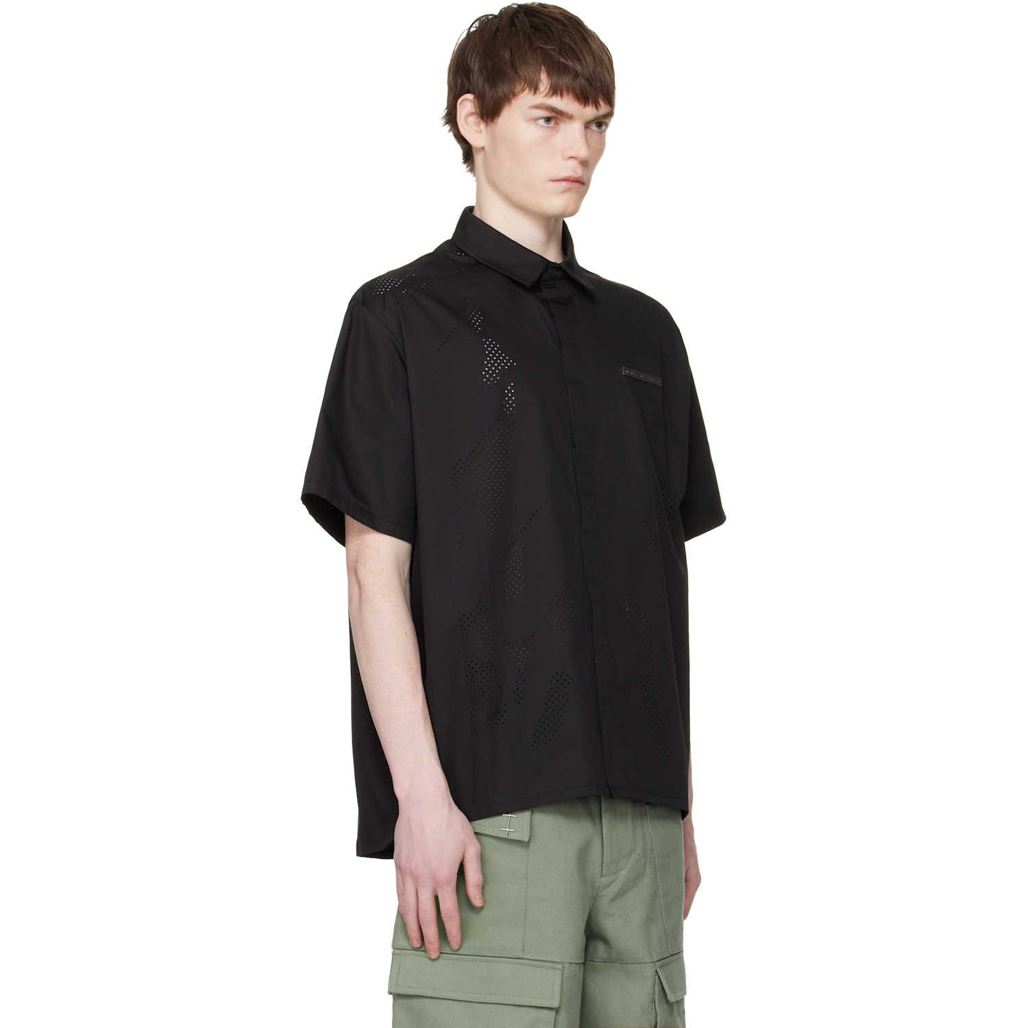  Heliot Emil Black Alsoran S/s Shirt 