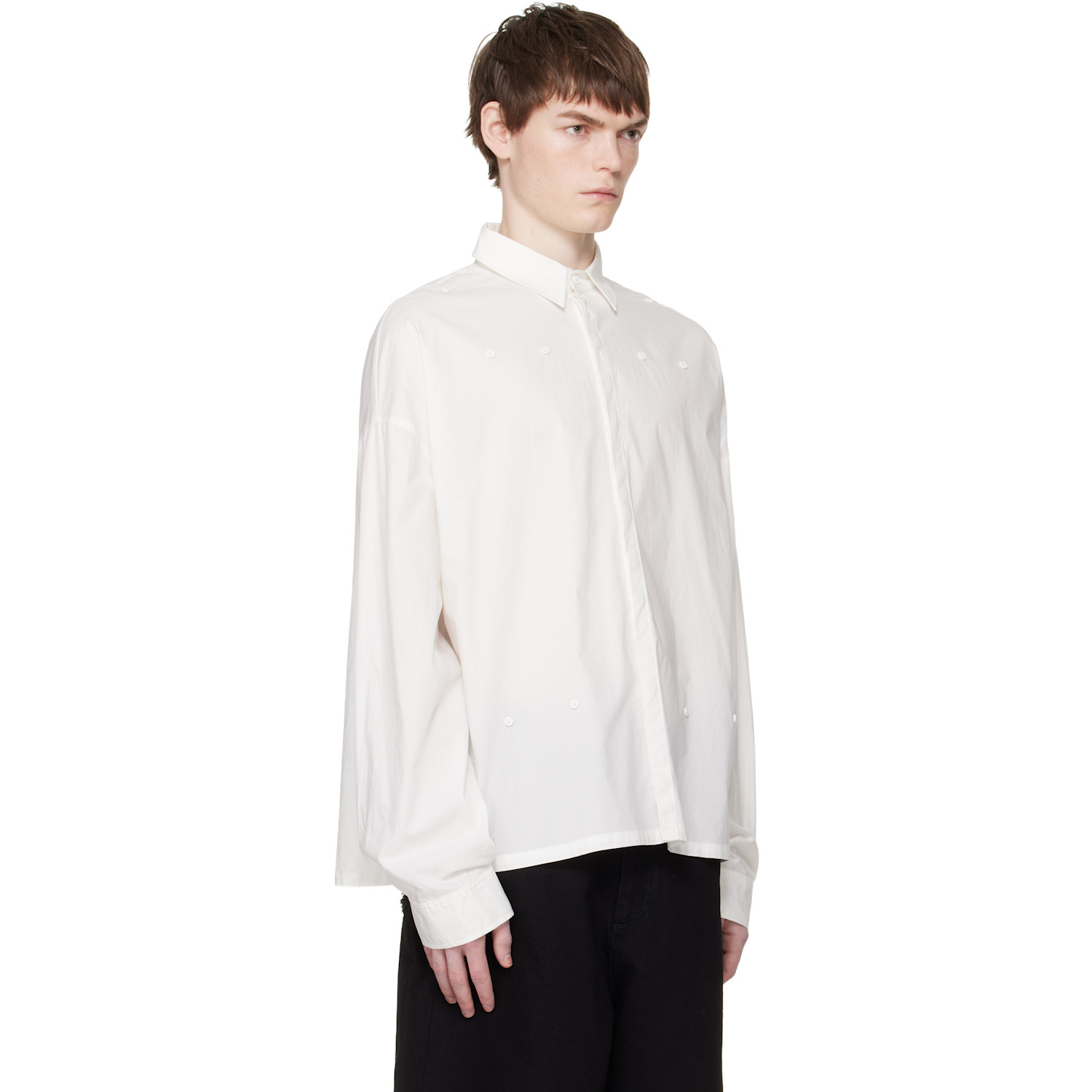  Heliot Emil White Falerae Ls Shirt 