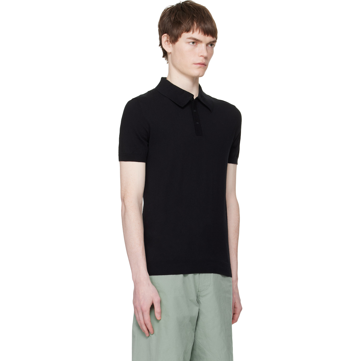  Heliot Emil Black Alae Polo 