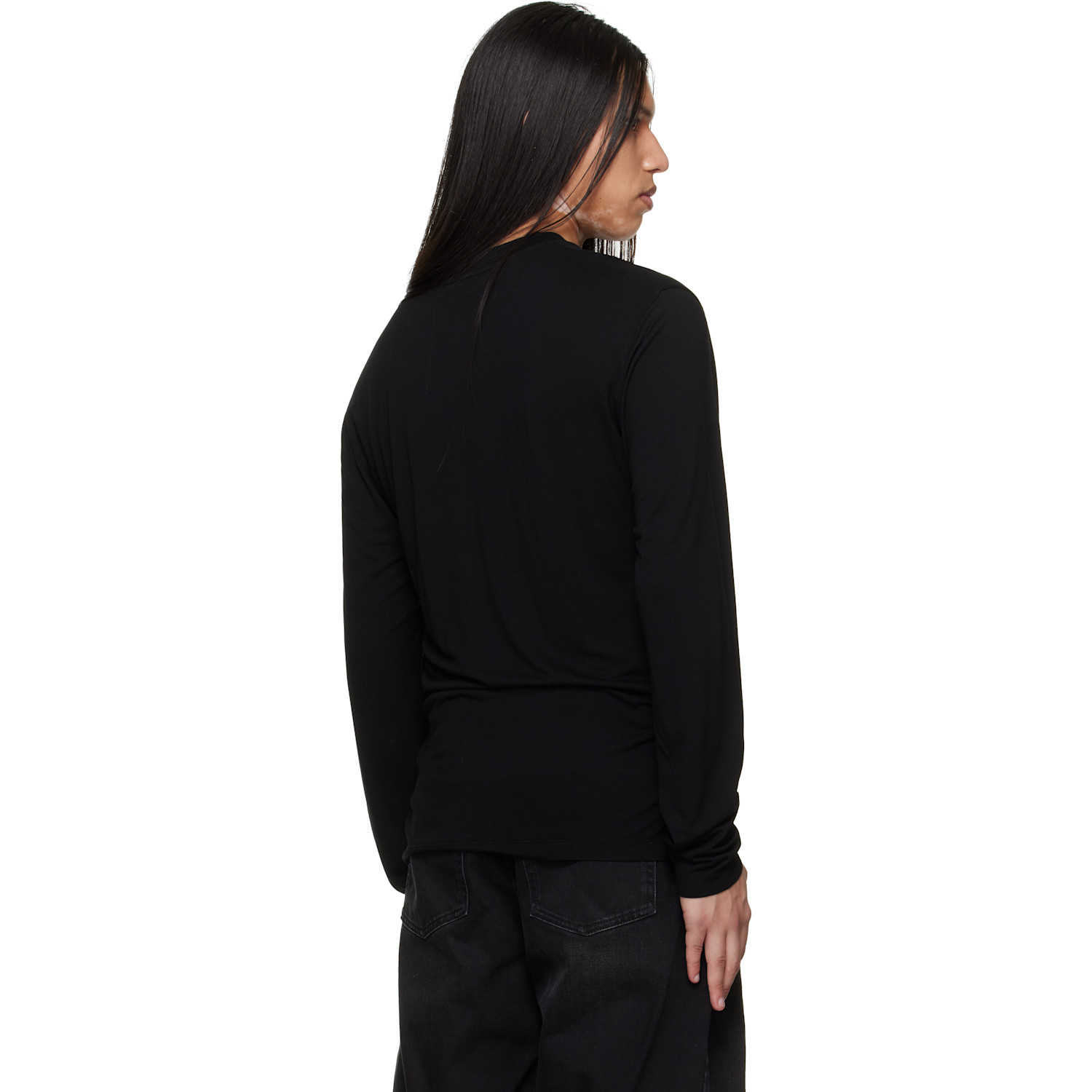  Heliot Emil Black Overo L/s T-shirt 