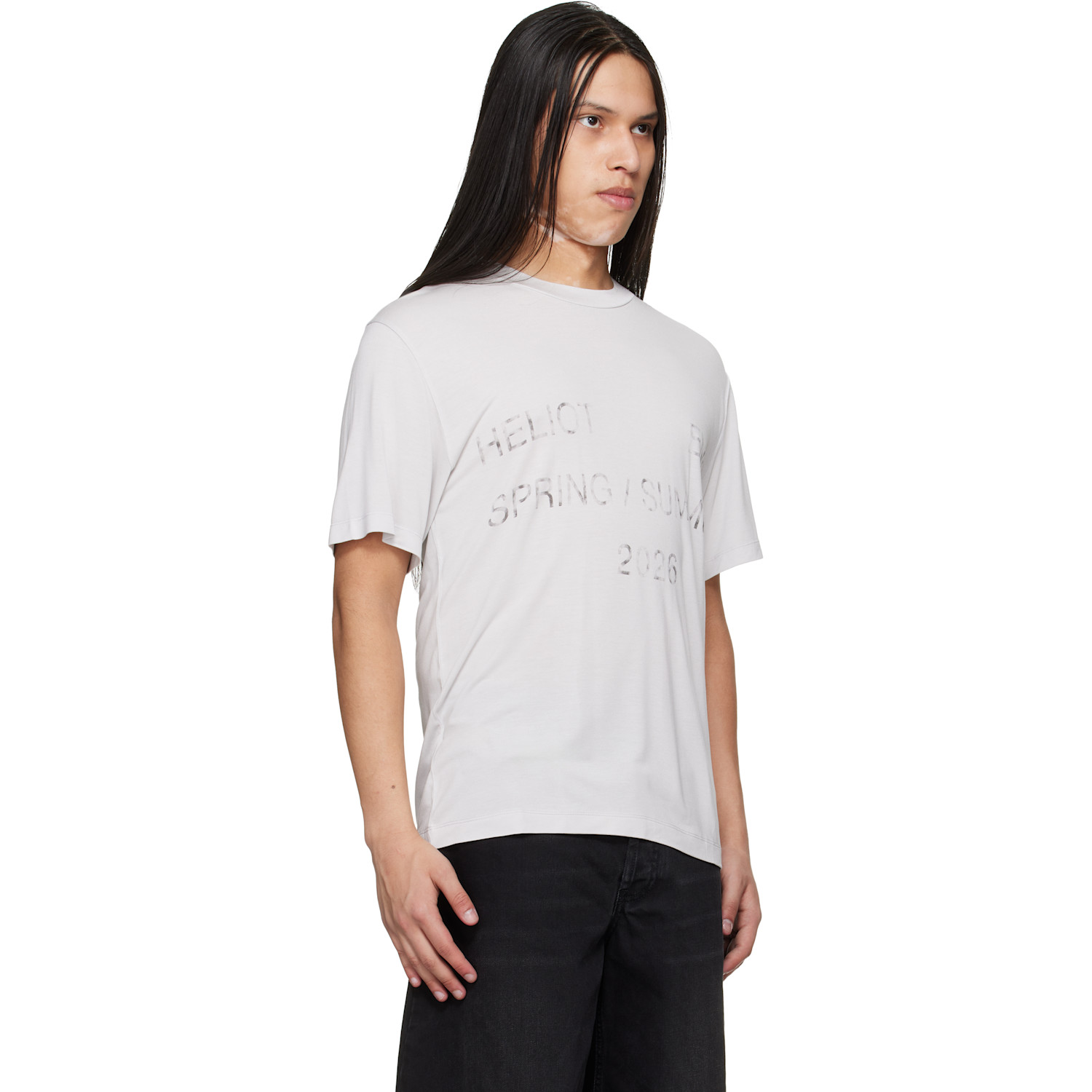  Heliot Emil Gray Overo S/s T-shirt 