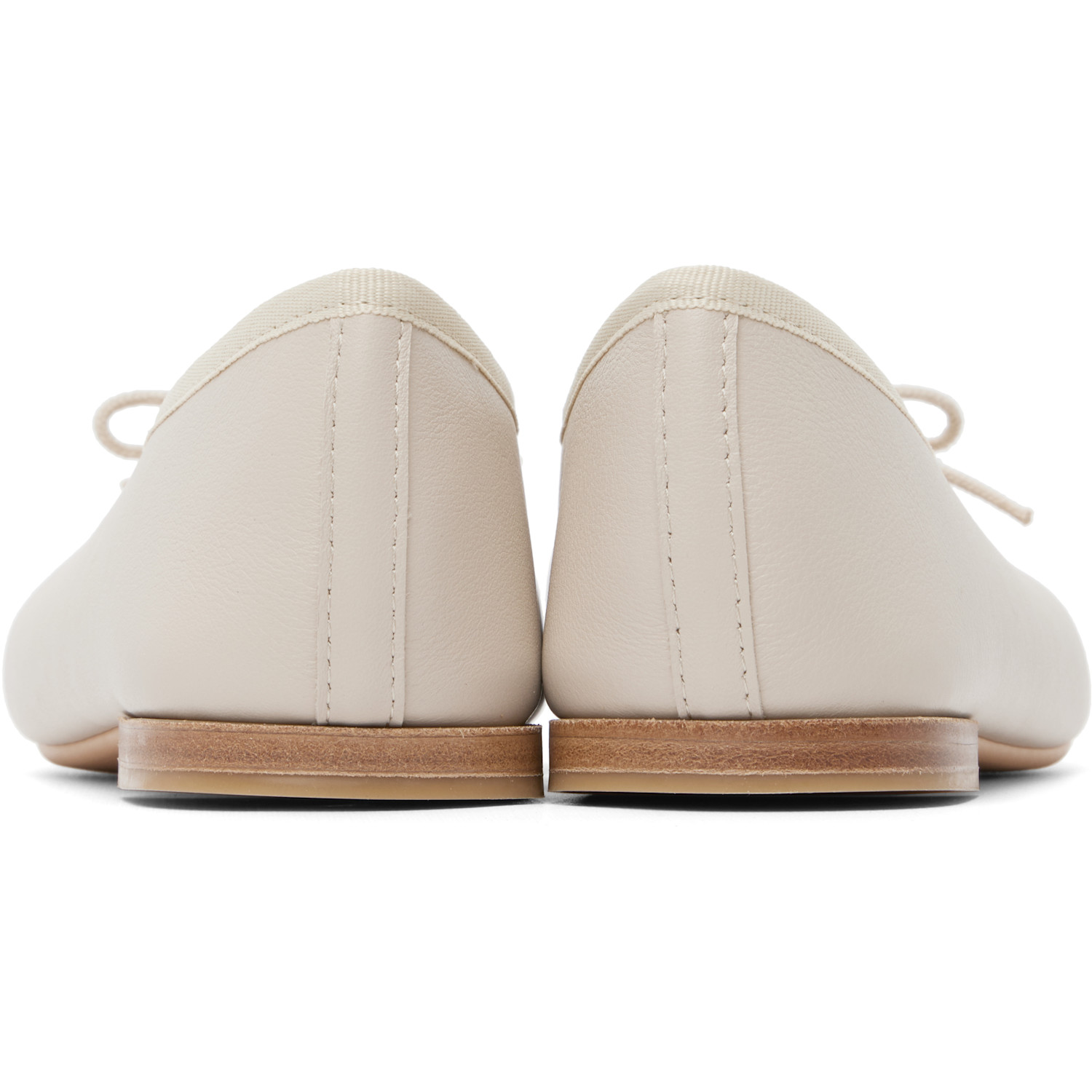 Repetto Beige Lilouh Almond-toe Ballerina Flats 