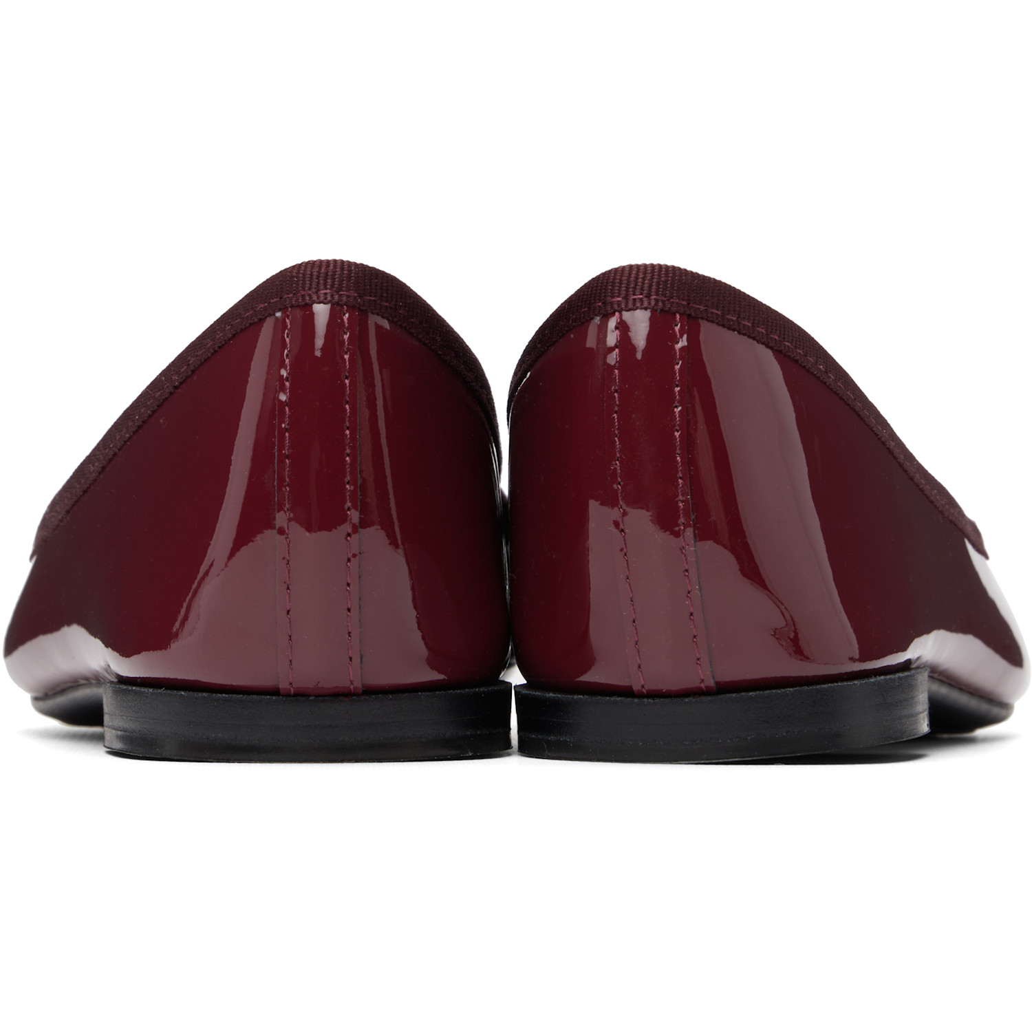  Repetto Burgundy Cendrillon Rubber-sole Ballerina Flats 