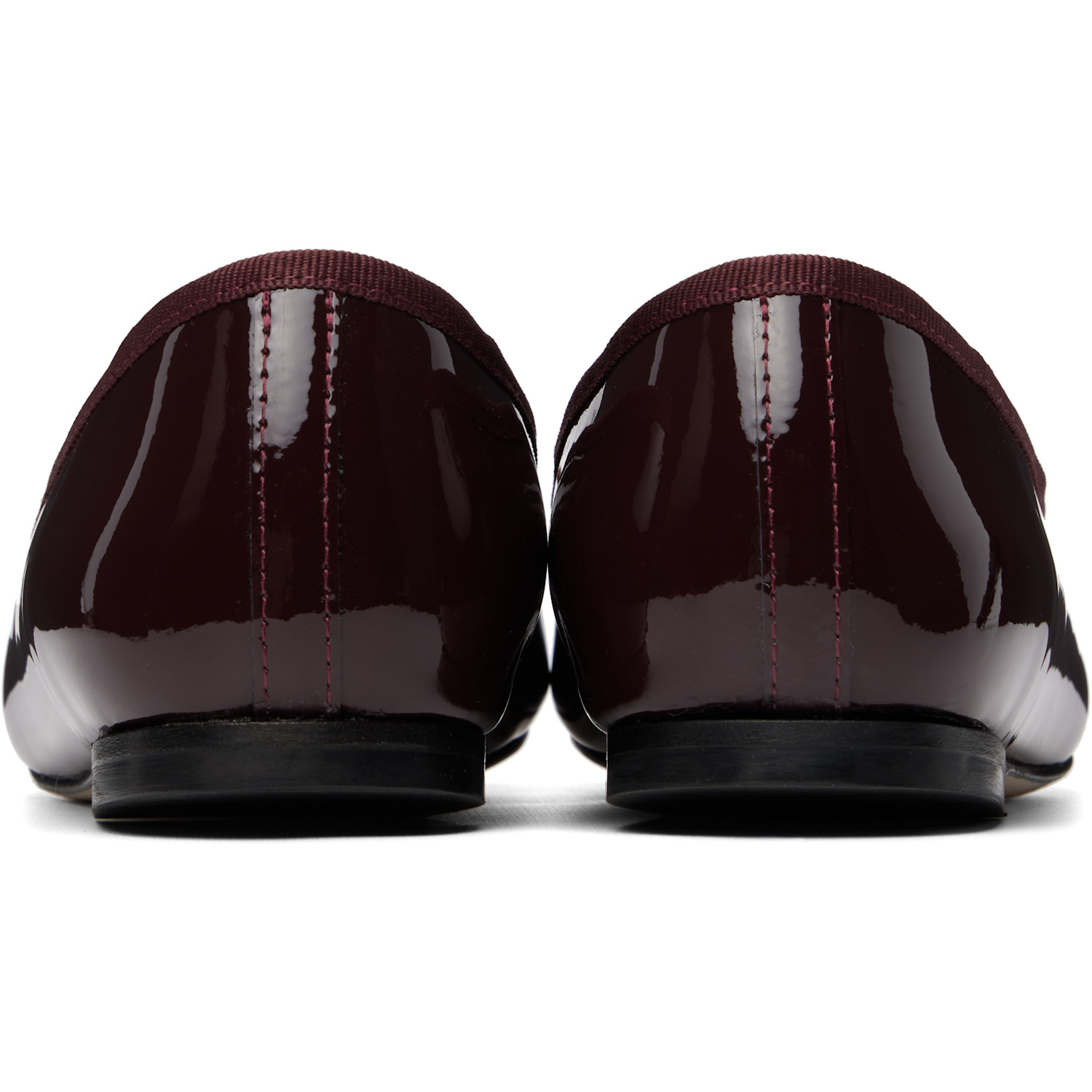  Repetto Burgundy Cendrillon Pointed-toe Ballerina Flats 