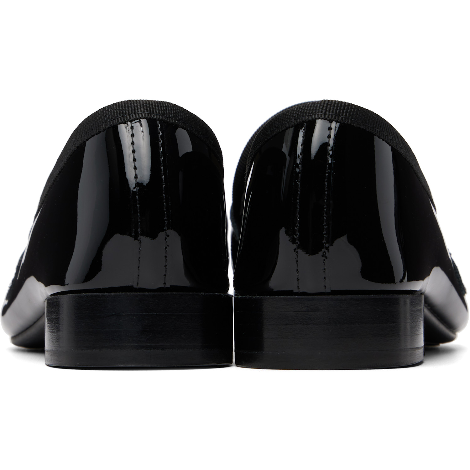  Repetto Black Michael Rubber Sole Loafers 