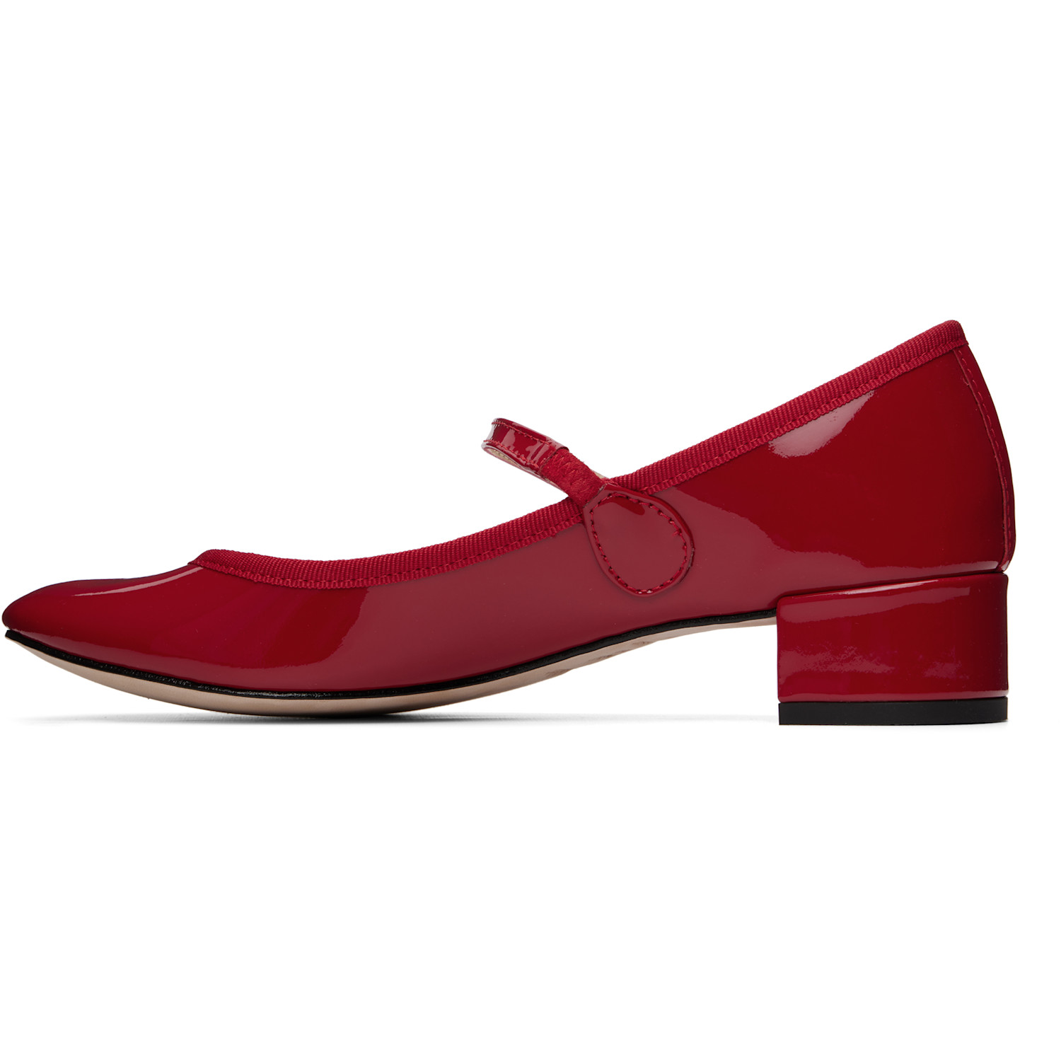  Repetto Red Rose Mary Jane Heels 