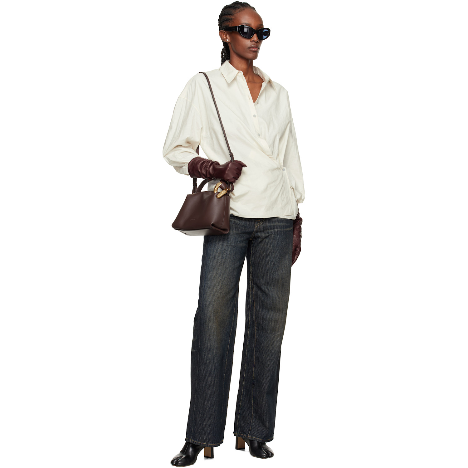  Handsome Stockholm Burgundy Essentials Long Gloves 