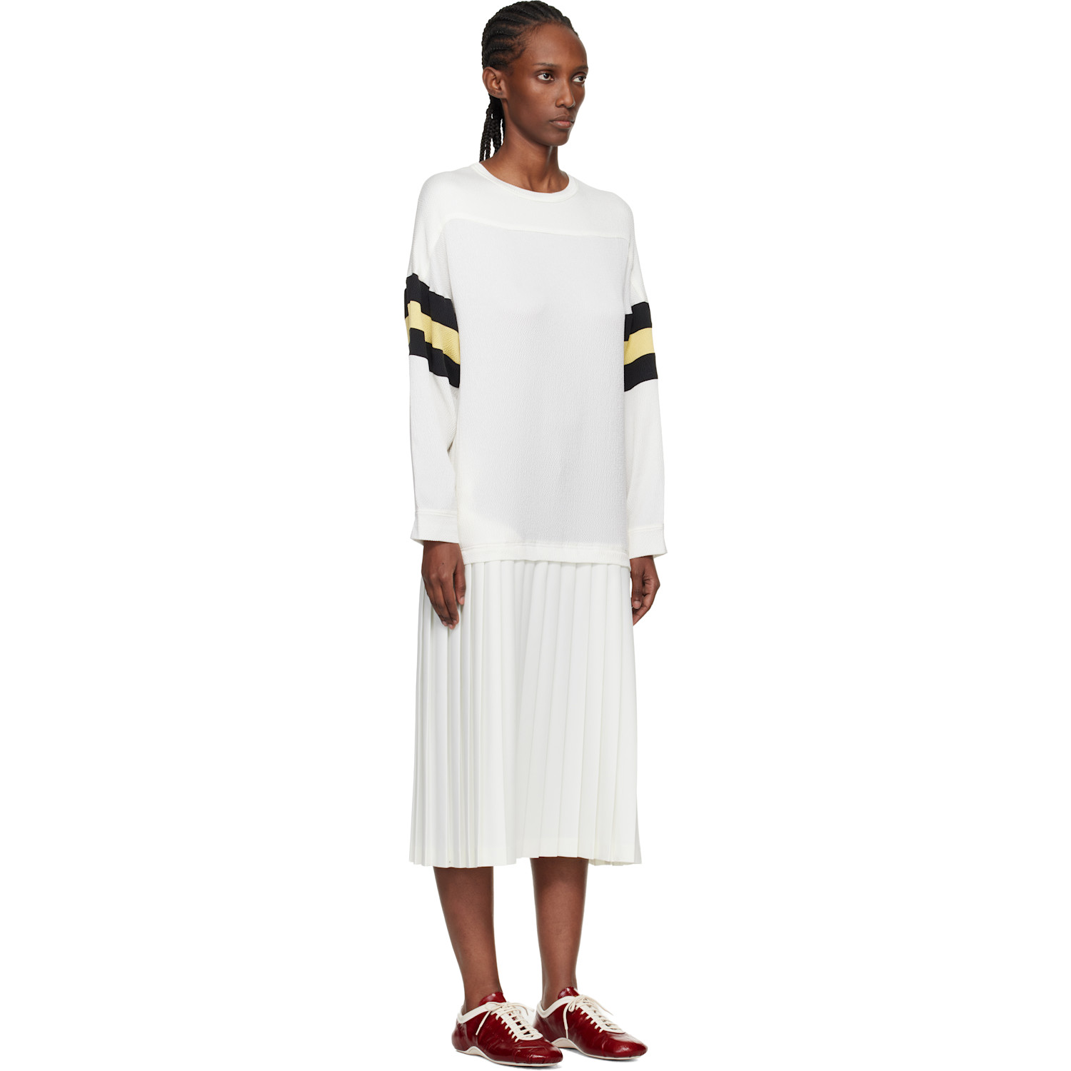  Stefan Cooke Off-white Stadium Midi Dress 