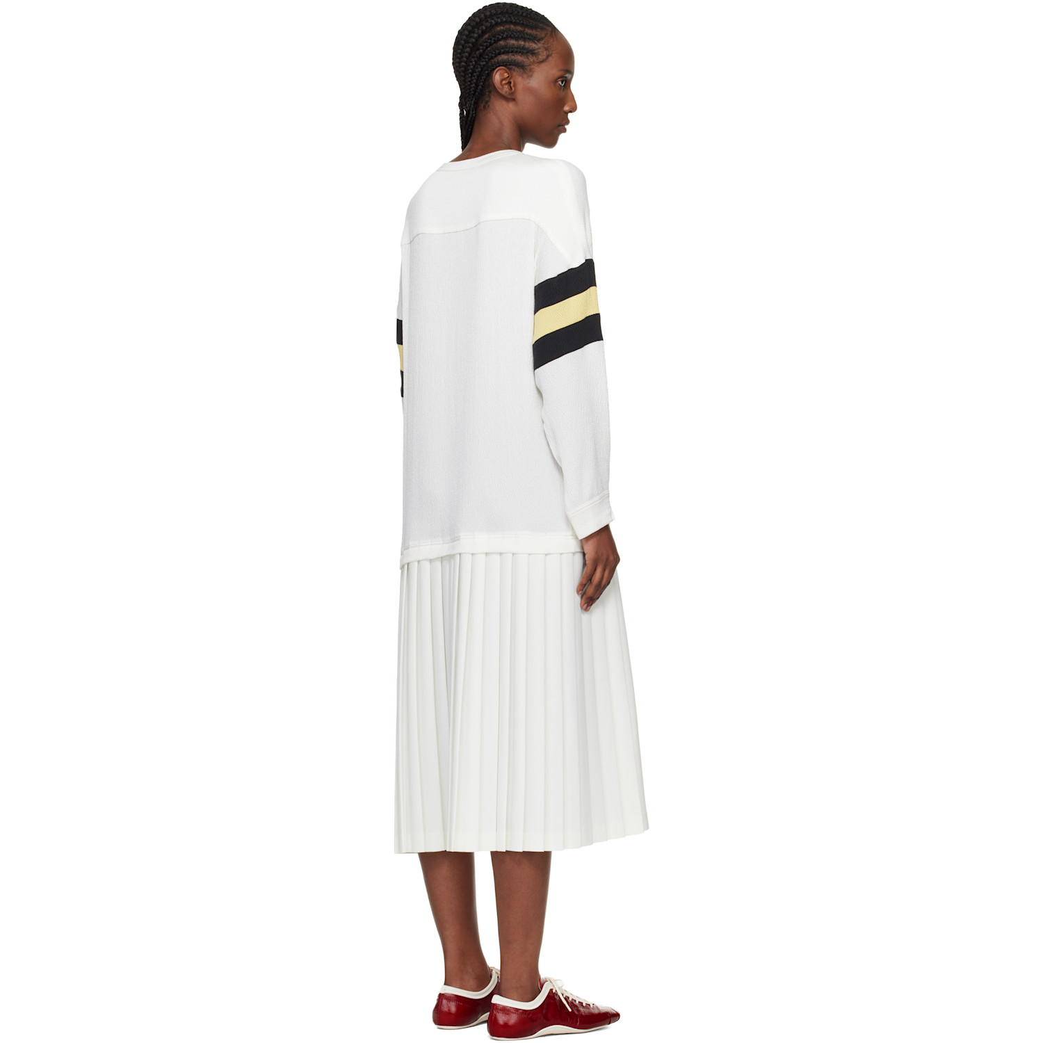  Stefan Cooke Off-white Stadium Midi Dress 
