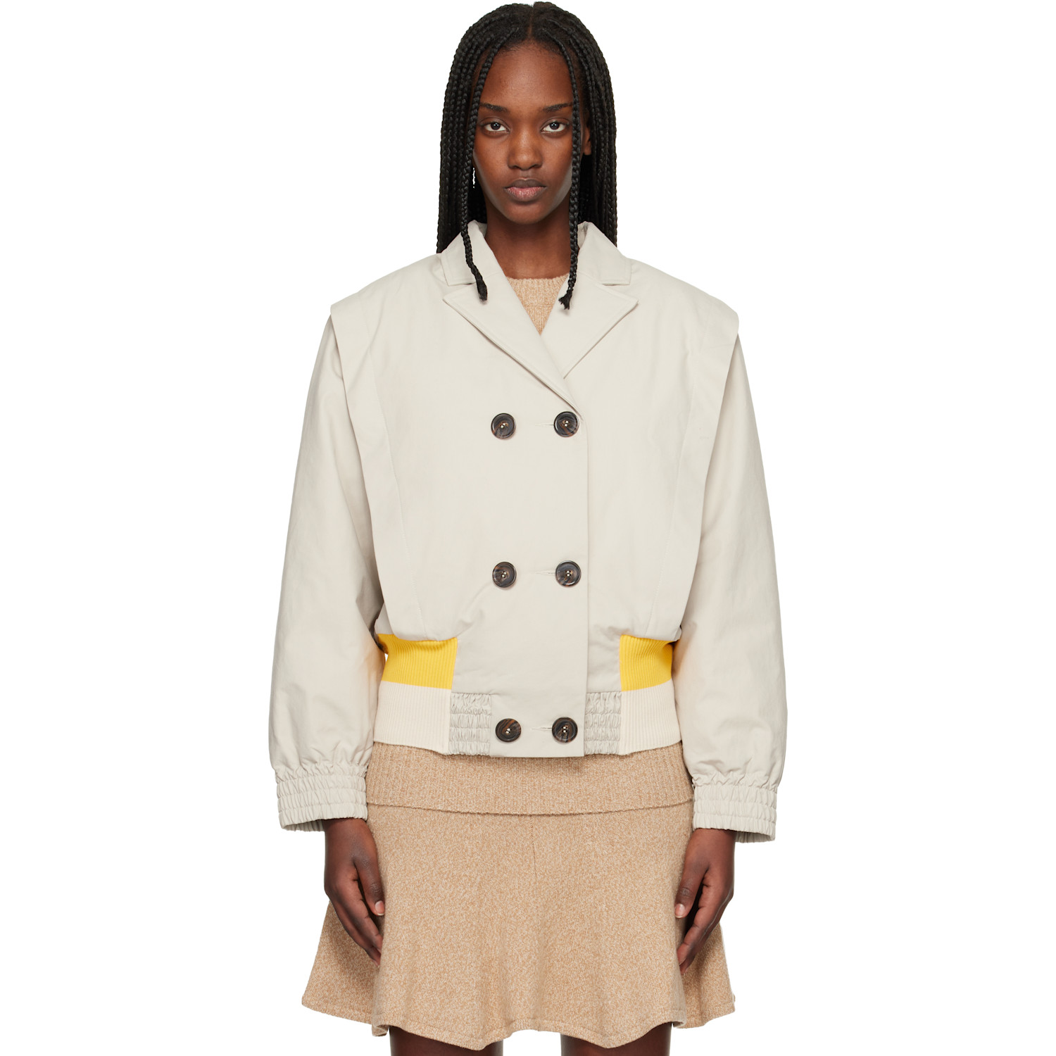 Stefan Cooke Beige Joni Jacket In Sand
