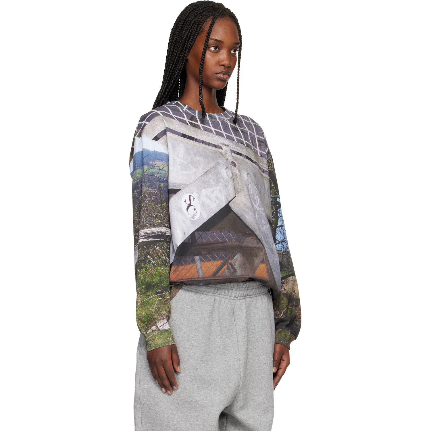  Stefan Cooke Multicolor Country View Long Sleeve T-shirt 