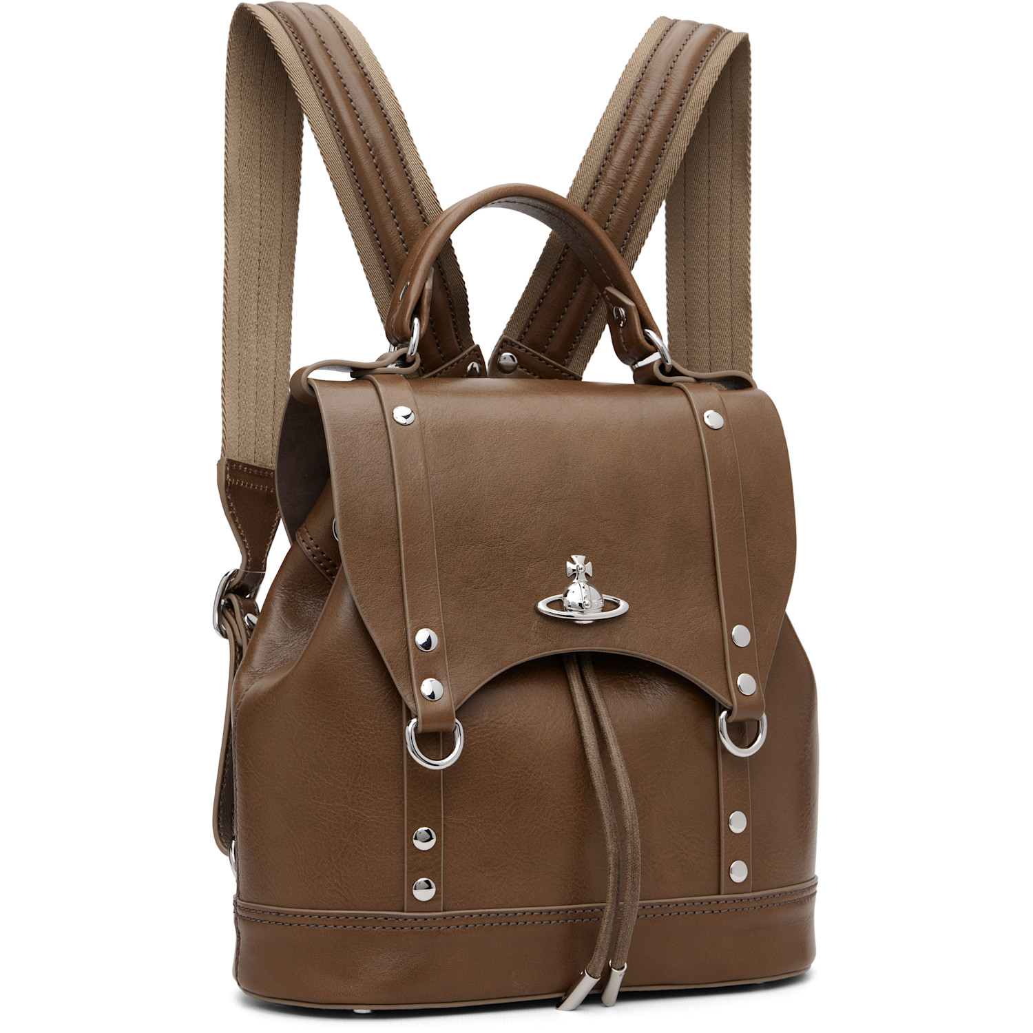  Vivienne Westwood Brown Max Small Backpack 