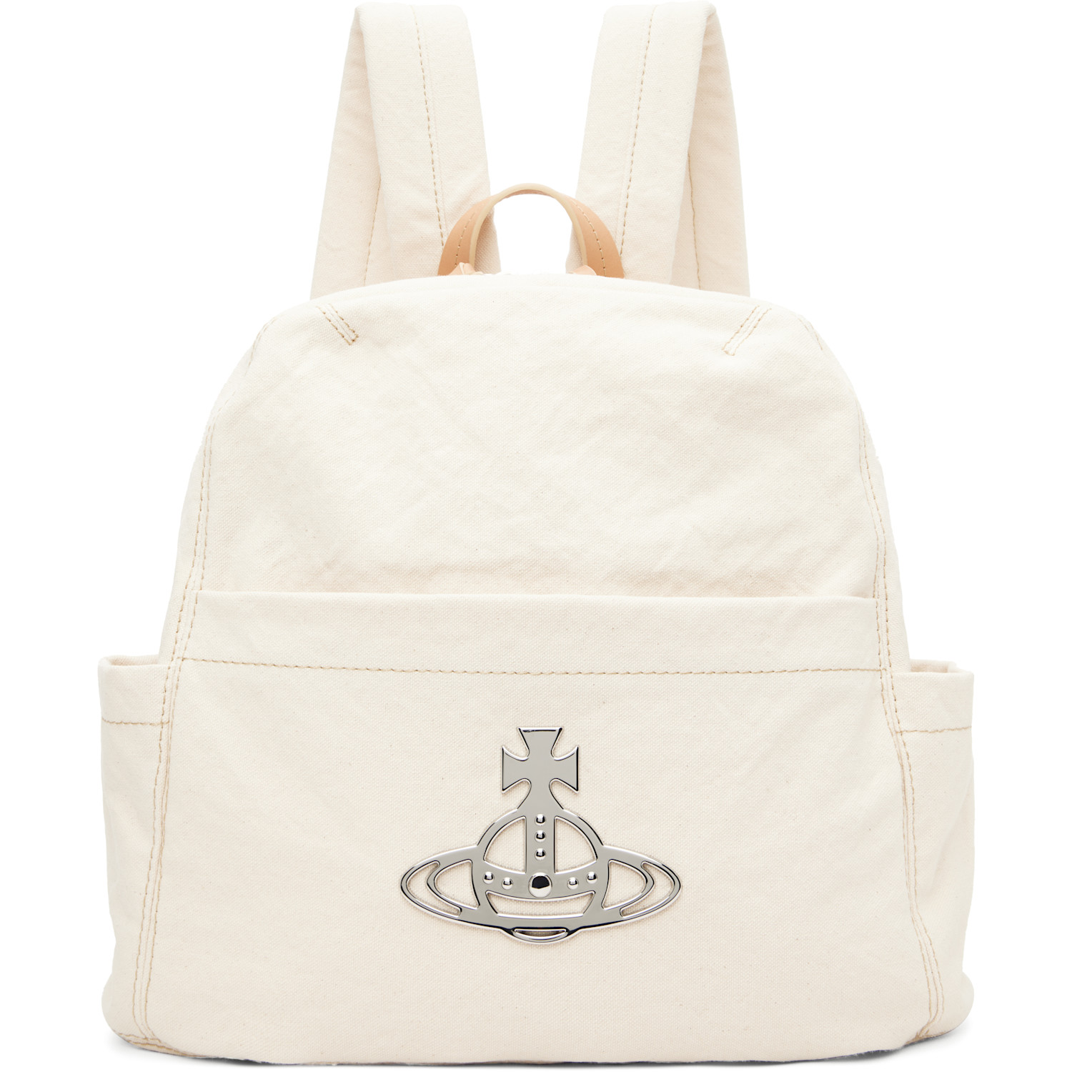 Vivienne Westwood Beige George Medium Backpack