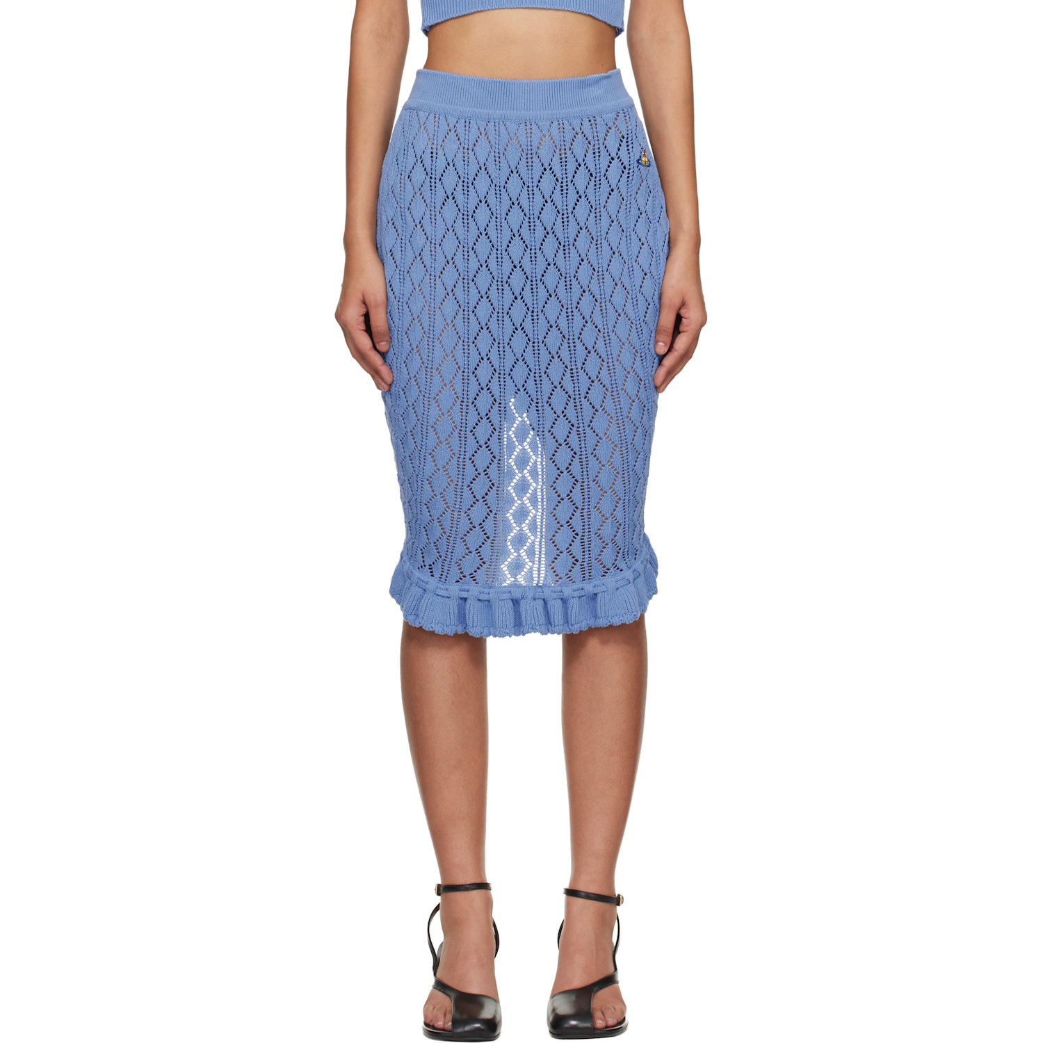 Vivienne Westwood Blue Ella Midi Skirt