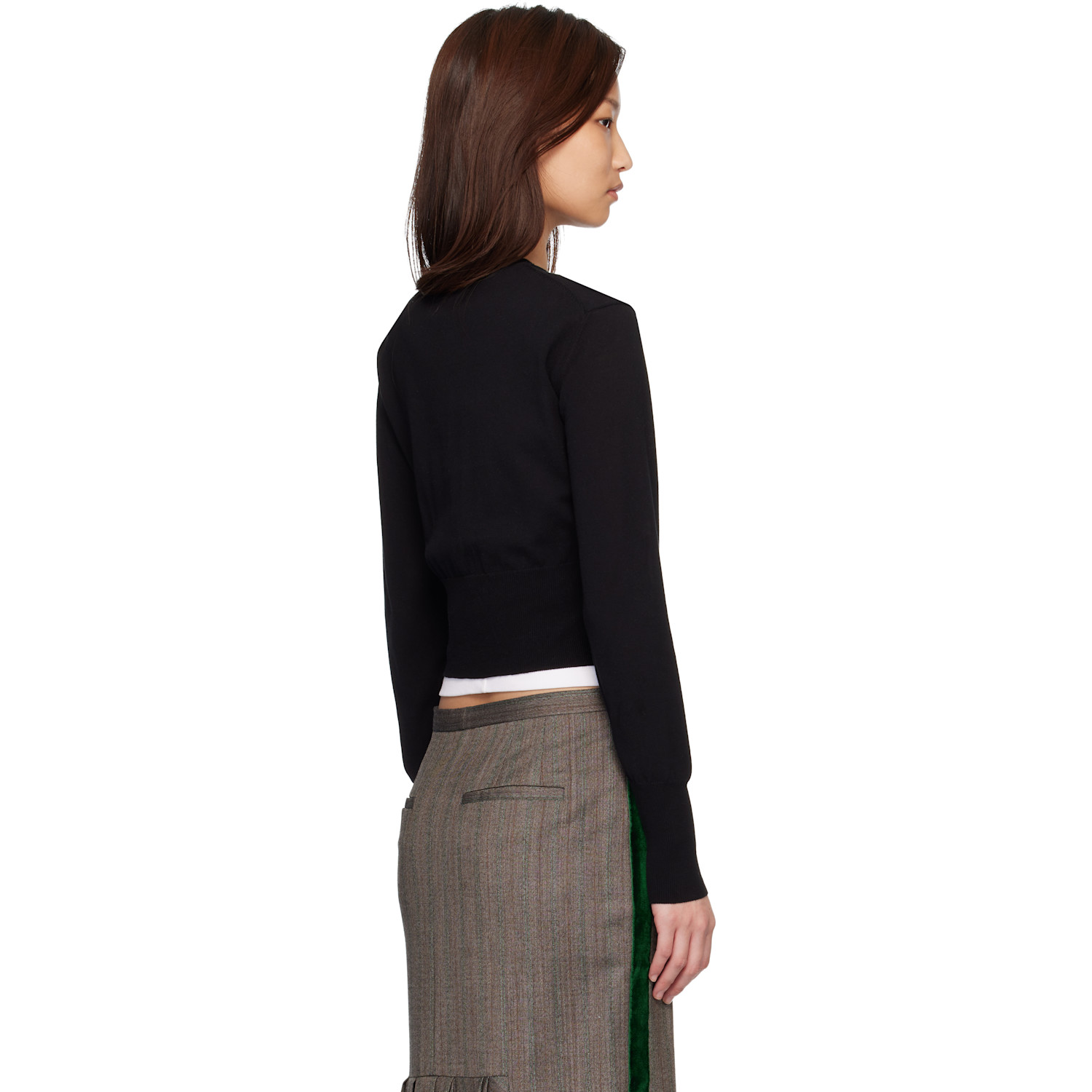  Vivienne Westwood Black Bea Cropped Cardigan 