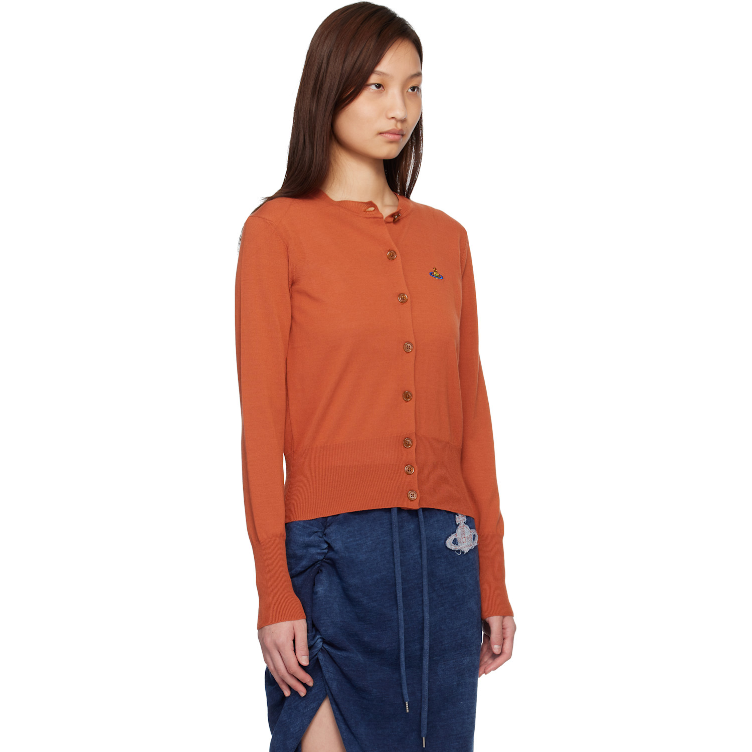  Vivienne Westwood Orange Bea Cardigan 