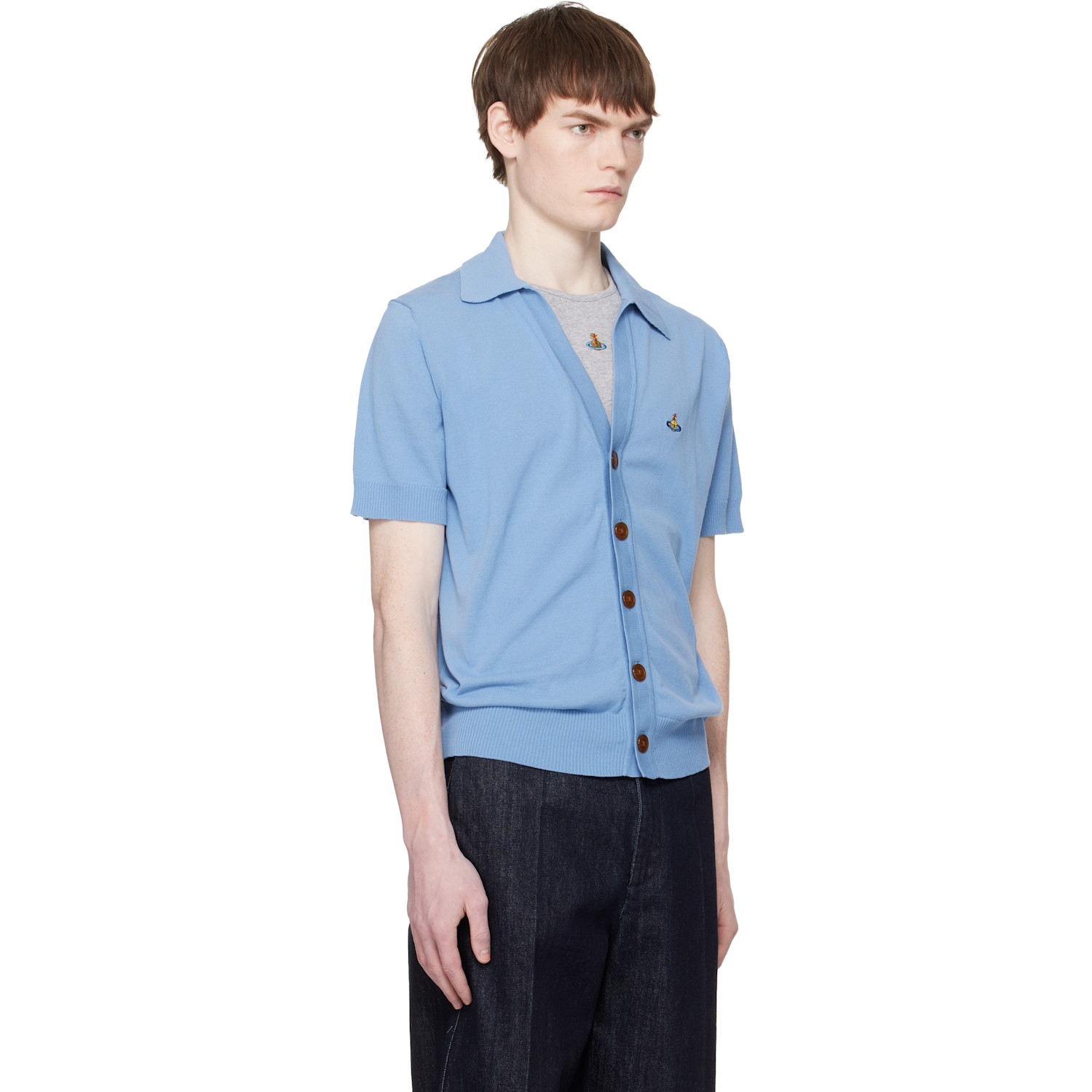  Vivienne Westwood Blue Polo Cardigan 