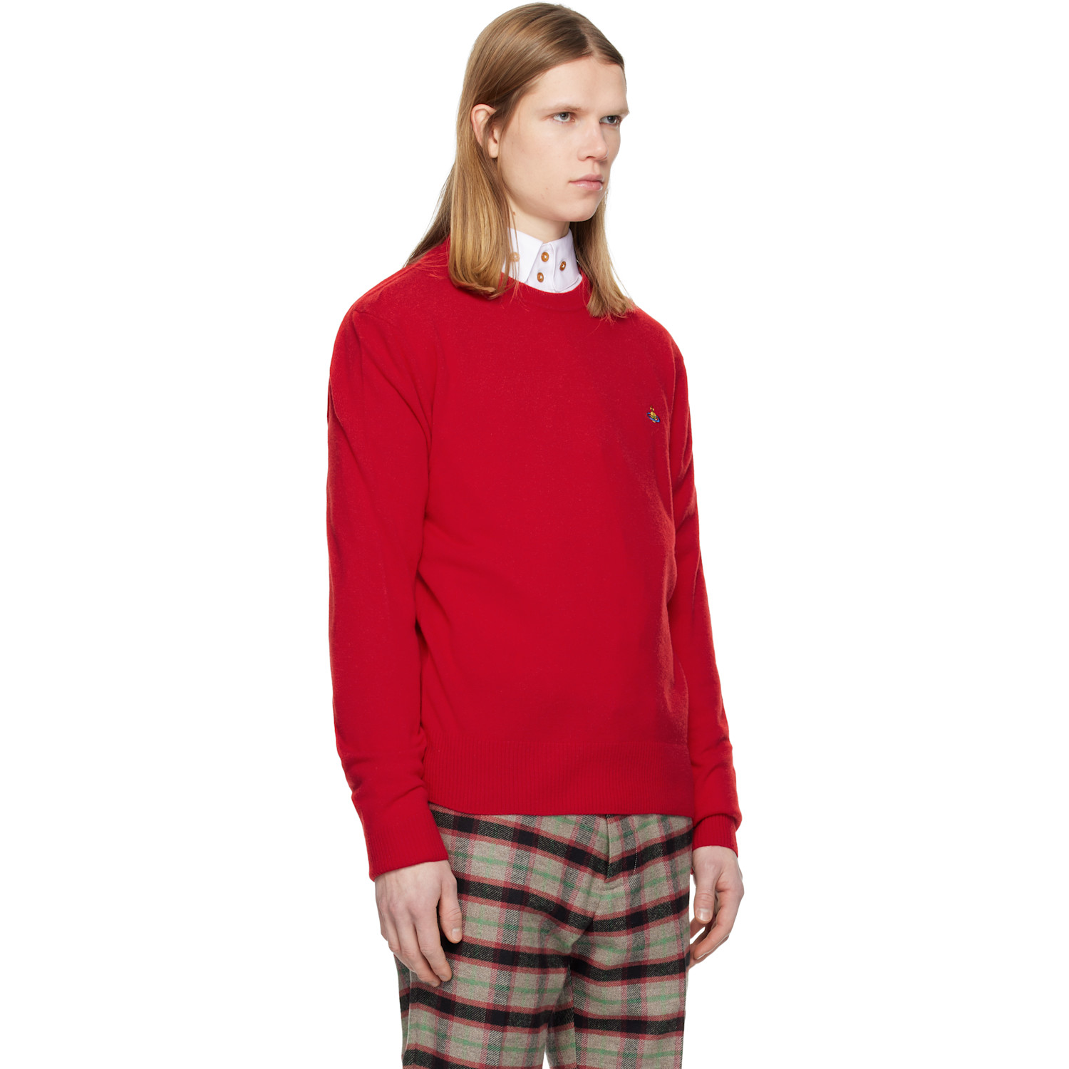  Vivienne Westwood Red Alex Round Neck Sweater 
