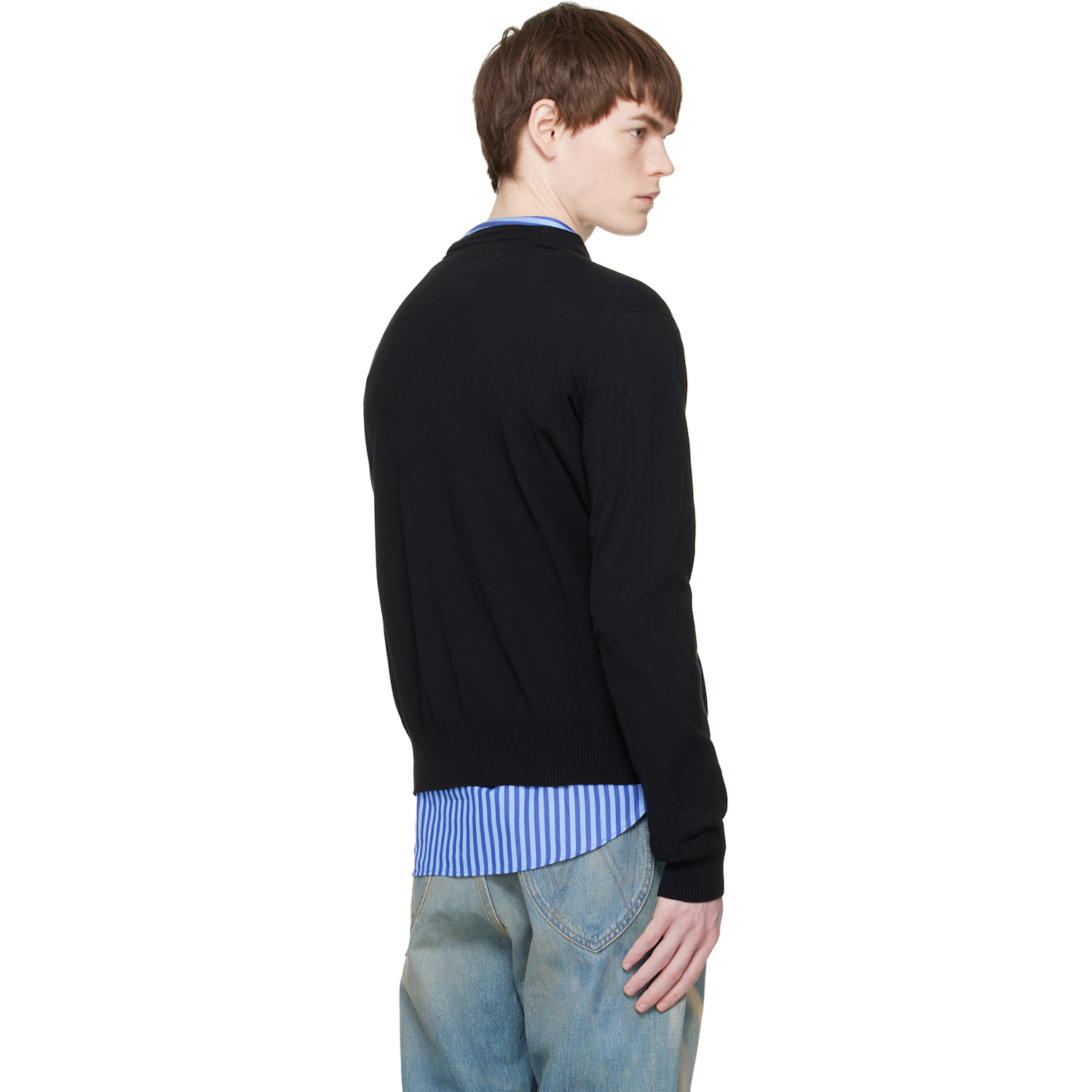  Vivienne Westwood Black Alex Round Neck Sweater 
