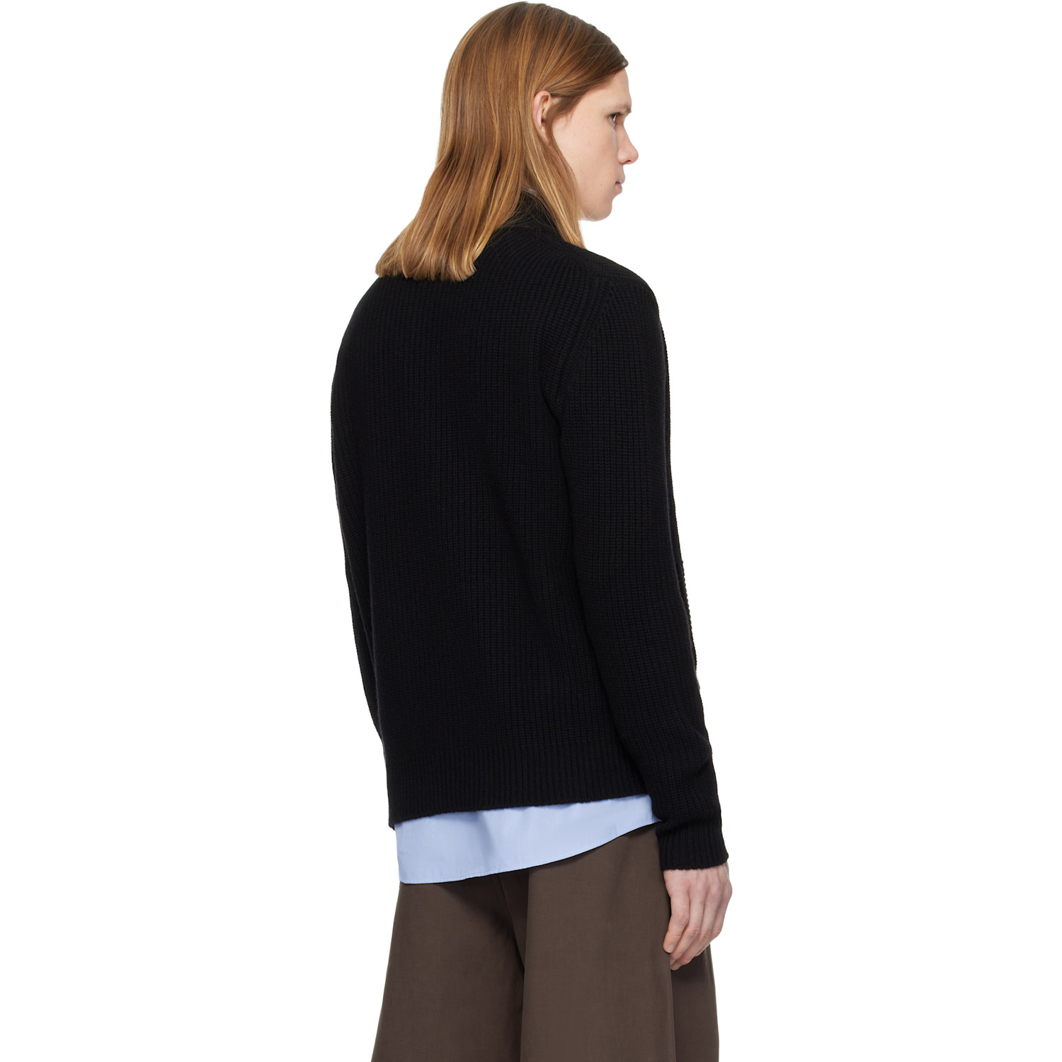  Vivienne Westwood Black Fisherman Zip-up Sweater 