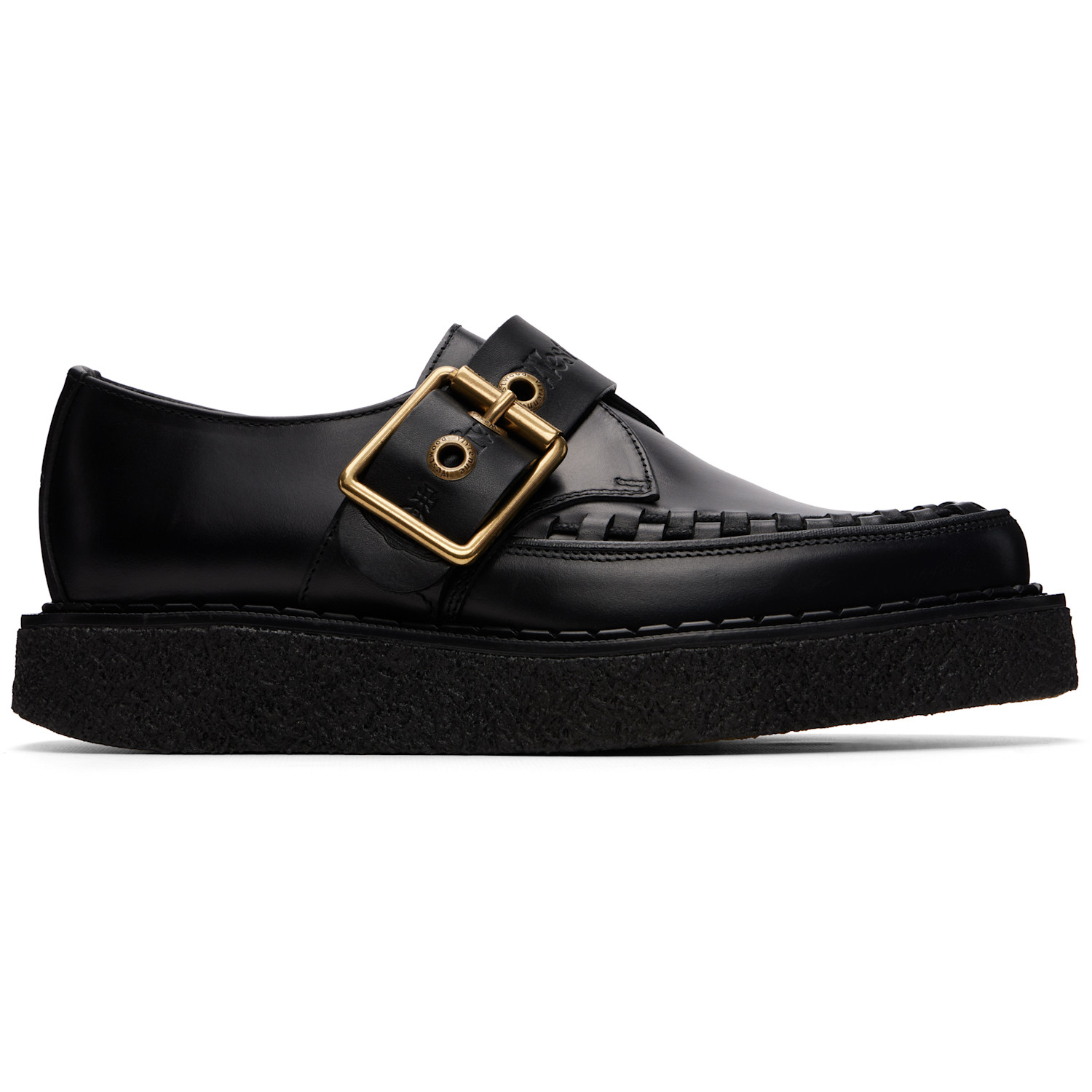 Vivienne Westwood Black George Cox Edition Point Toe Monkstraps