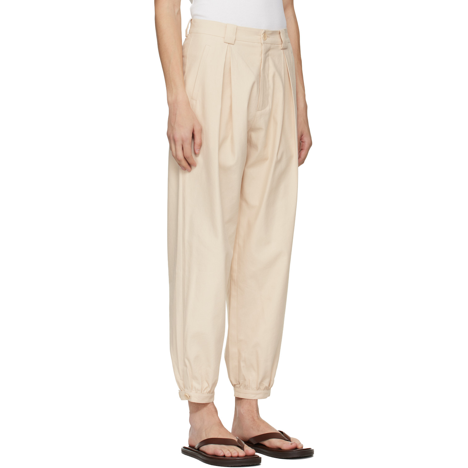  Colbo Off-white Gathering Trousers 