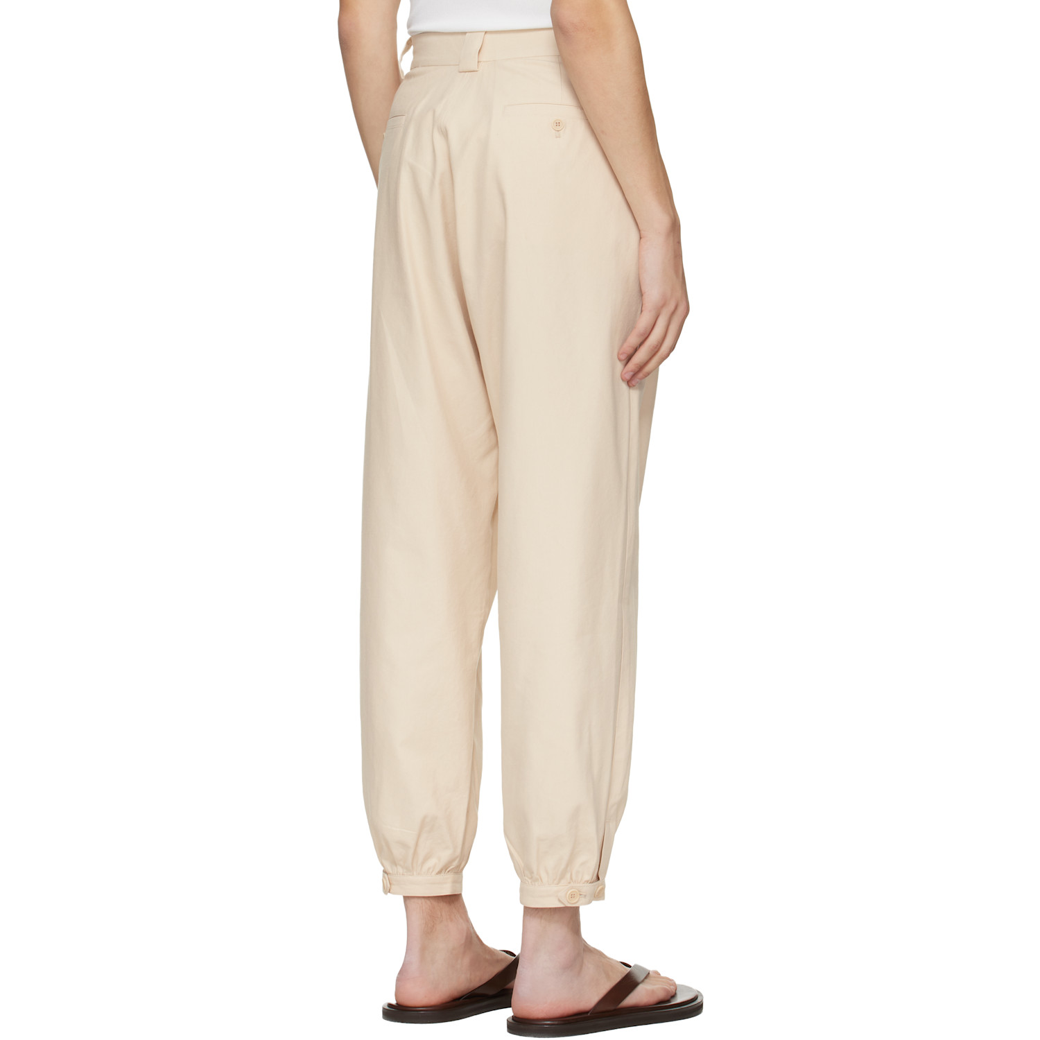 Colbo Off-white Gathering Trousers 
