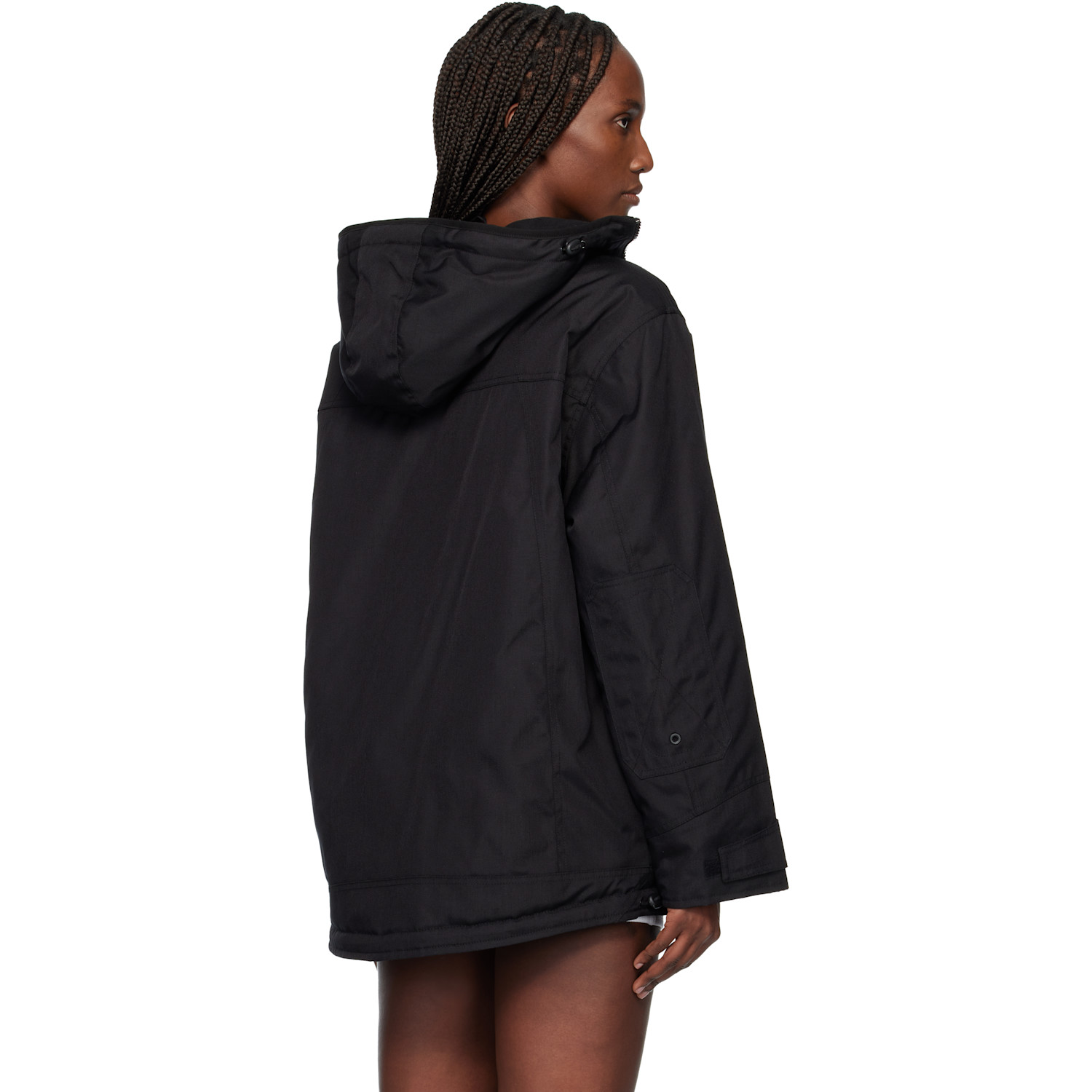  Coperni Black Asymmetric Parka 