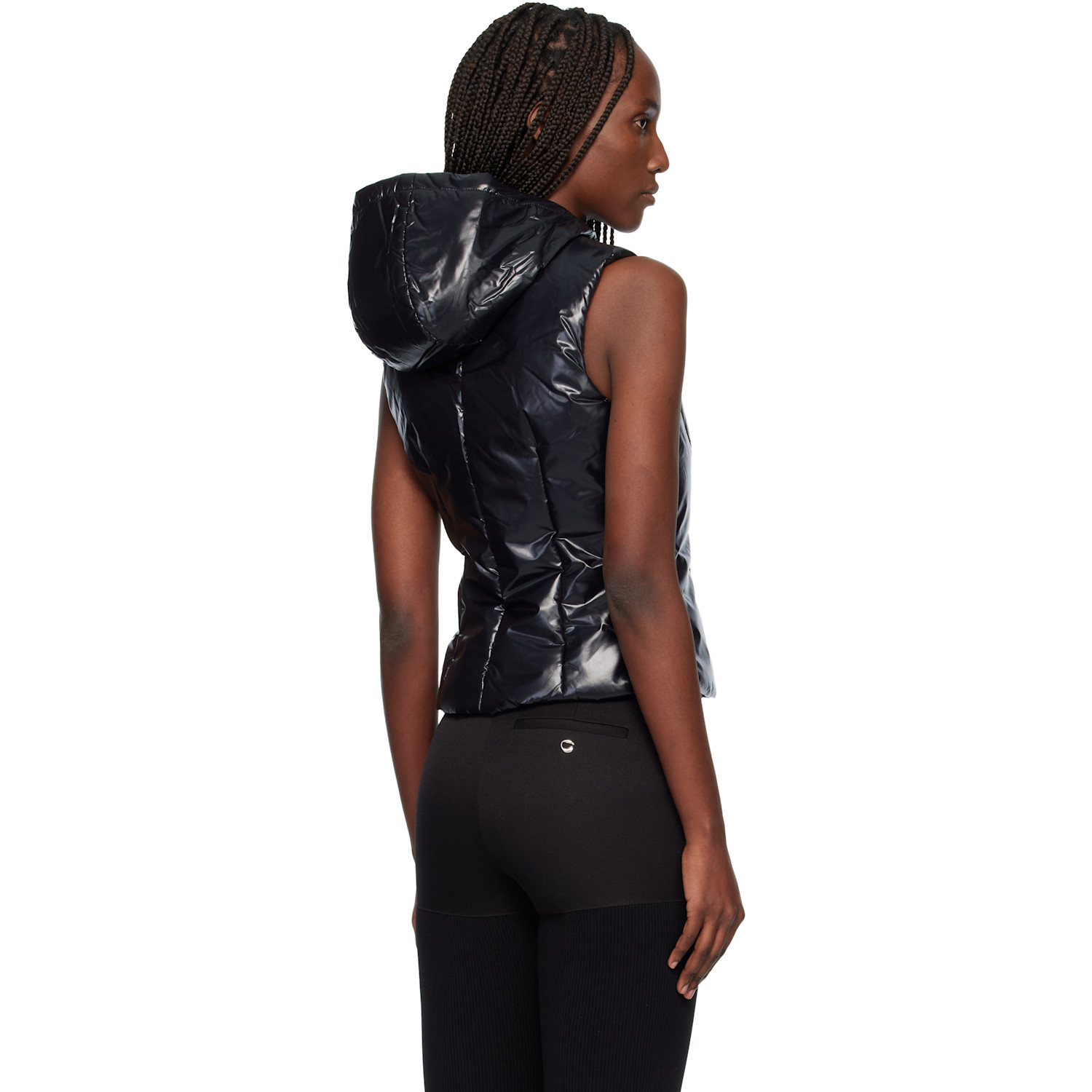  Coperni Black Hooded Puffer Vest 