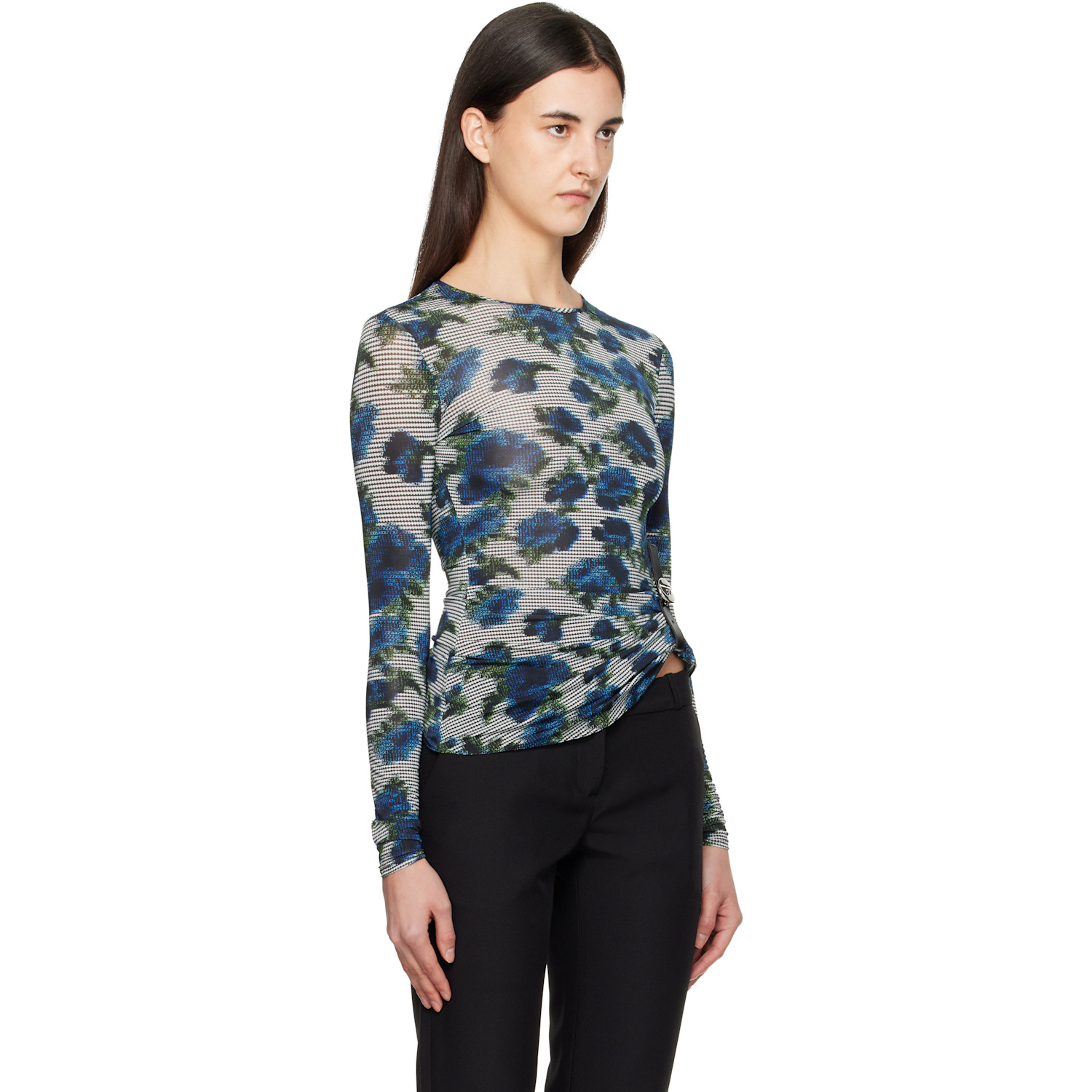  Coperni Blue & White Suspended Ascii T-shirt 