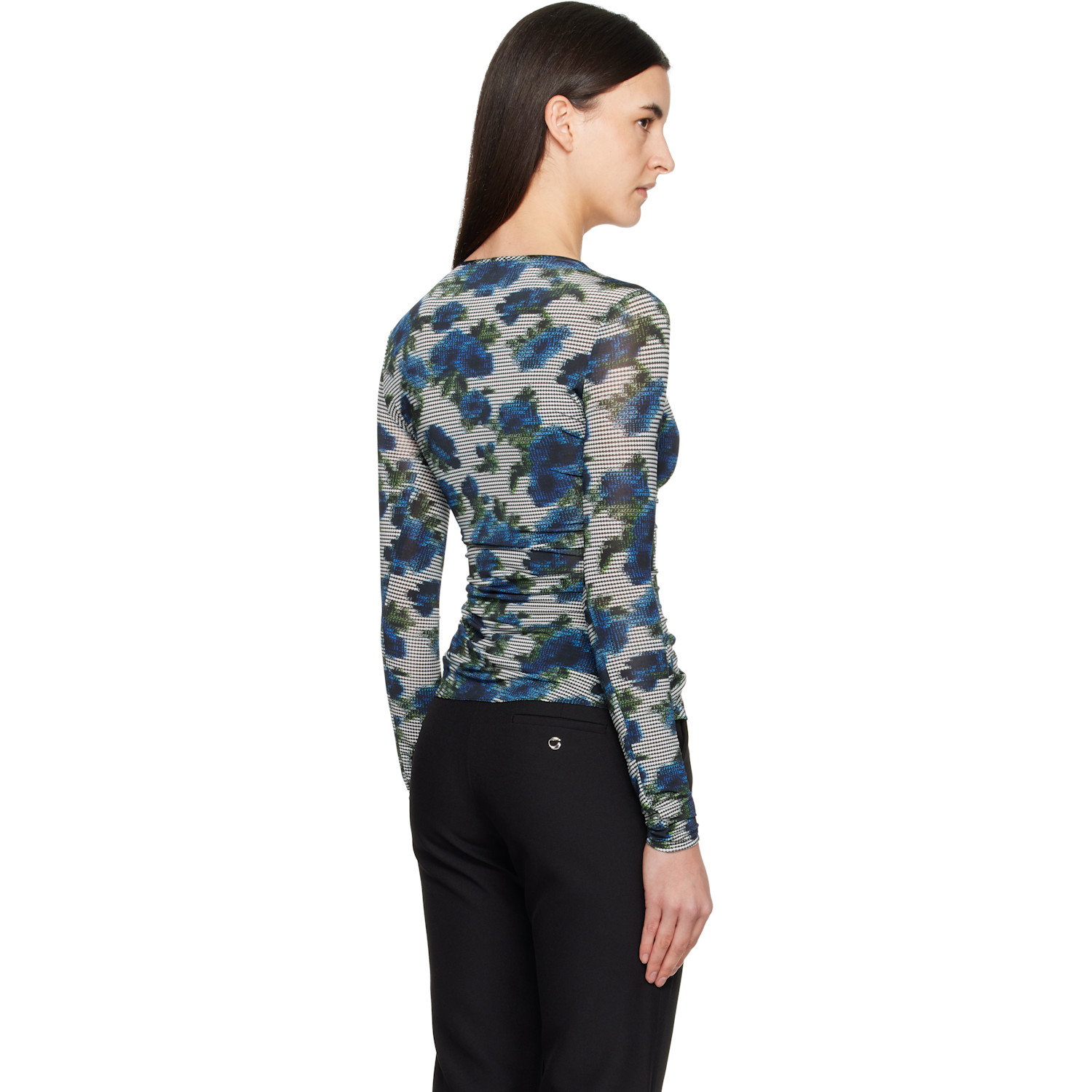  Coperni Blue & White Suspended Ascii T-shirt 
