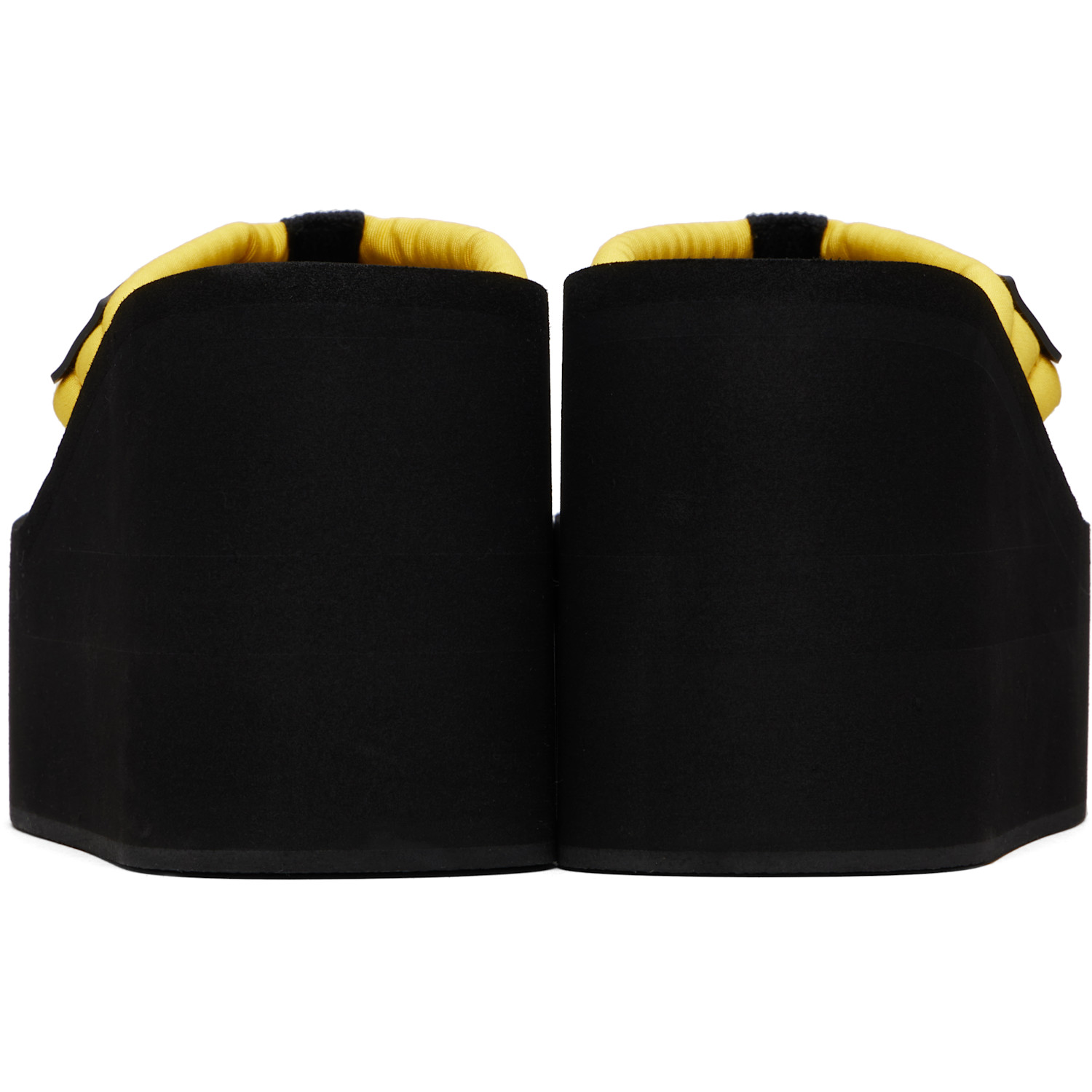  Coperni Black & Yellow Wedge Heeled Sandals 