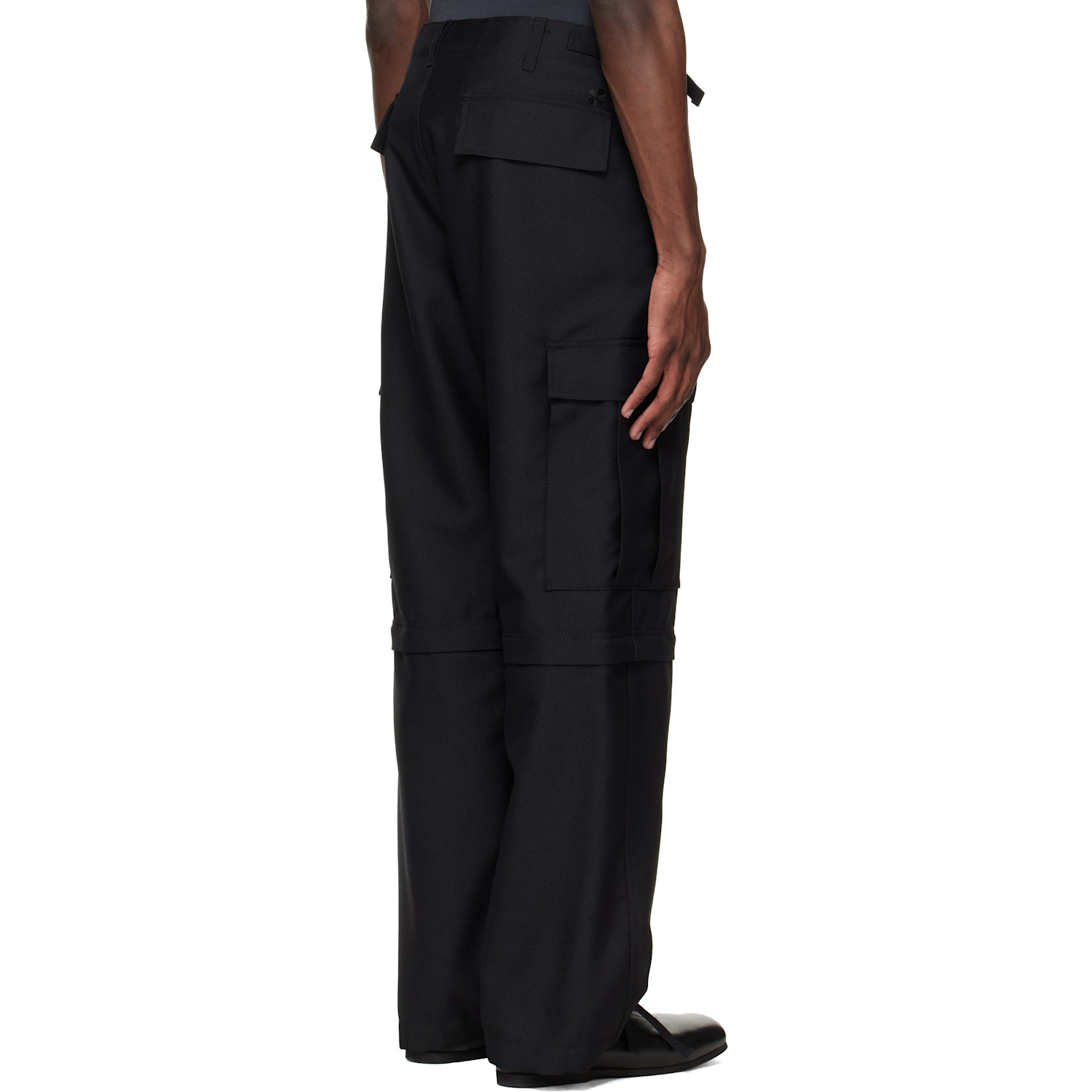  Vowels Black Zip-off Cargo Pants 
